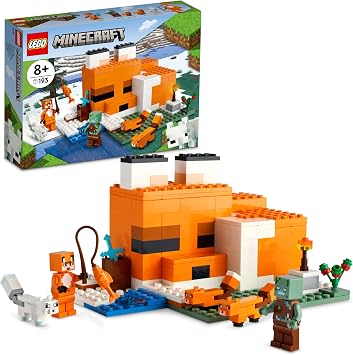 LEGO® Minecraft® Fox Kennel 21178 – Creative Toy Making Set Including Toy House for Kids Who Love Adventure Games (193 Pieces)