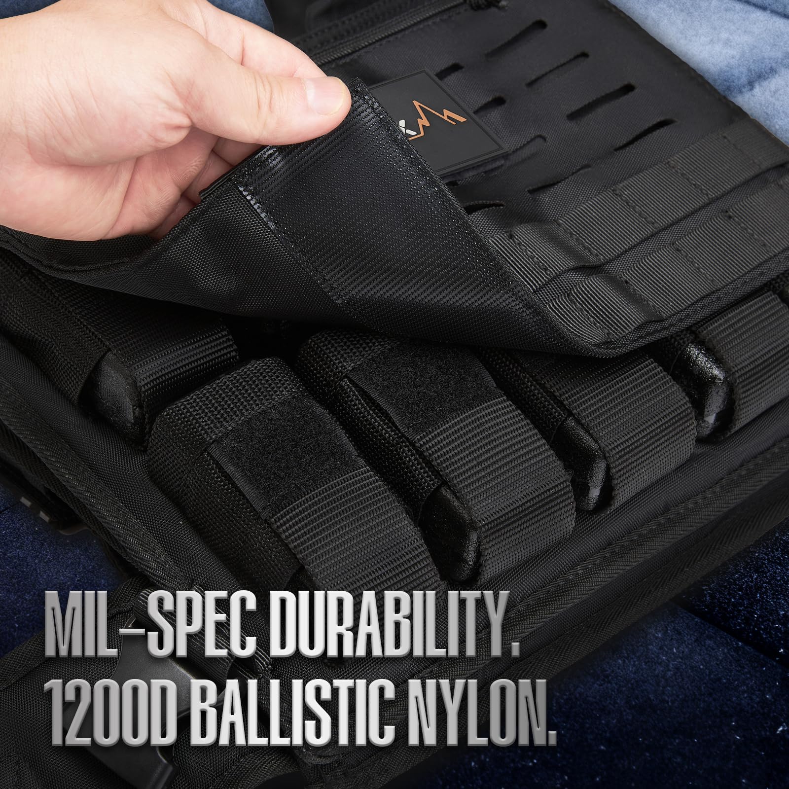 KRYLIX Verstellbare Gewichtsweste 0-20 kg mit Front-Storage-Fach; Hergestellt aus herausnehmbaren Eisenplatten für Muskelaufbau-Training; Sichere Taillepassform für Männer; Taktik-Militär Tarnung