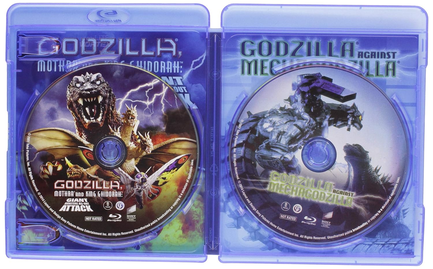 Godzilla Against Mechagodzilla (2002) / Godzilla, Mothra, and King Ghidorah: Giant Monsters All-Out Attack - Set