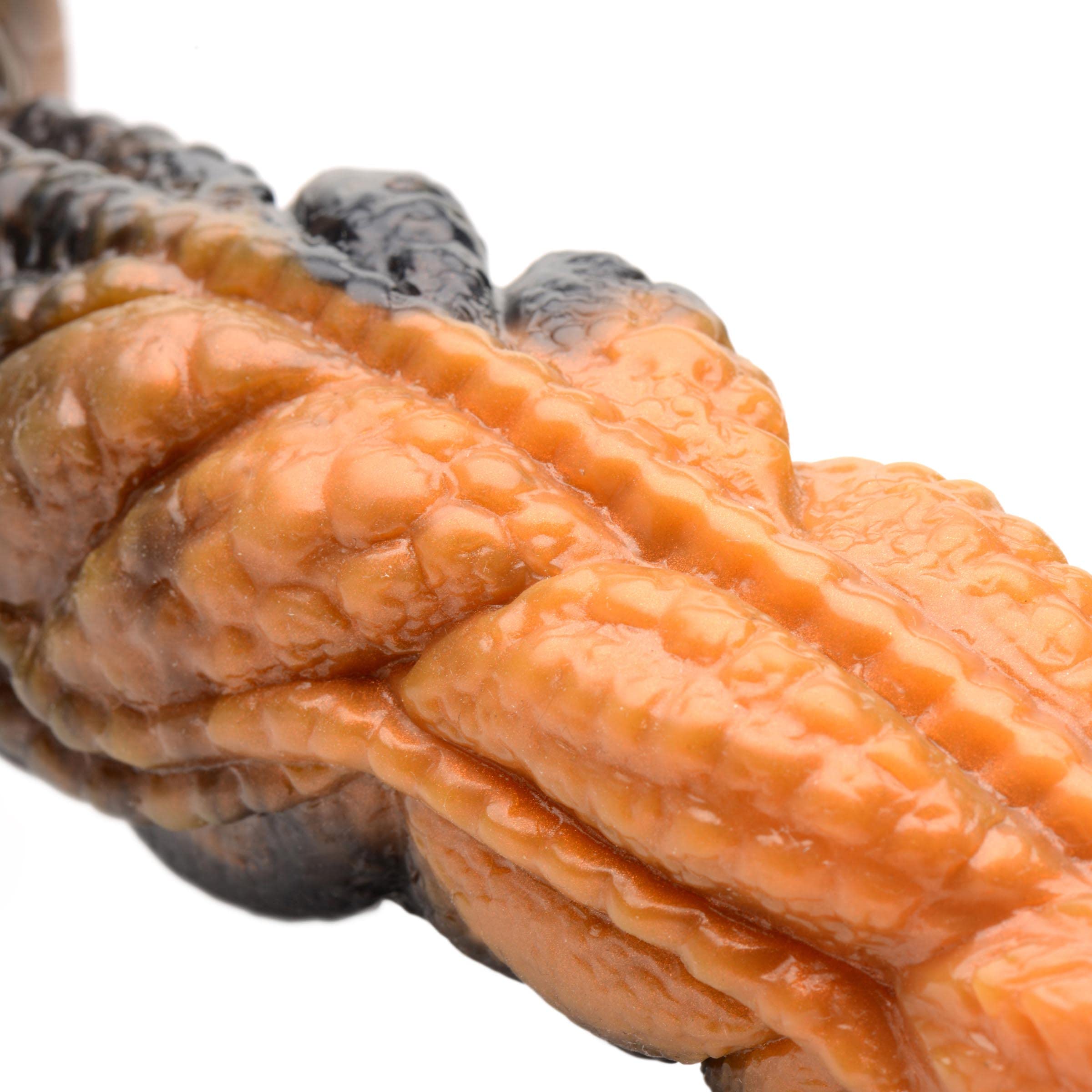 Creature Cocks Ravager Rippled Tentacle Silicone Dildo | Marbled, Muscular, and Wavy with Reptile Textures | Suction Cup Base and Harness Compatible, Made with Premium Silicone