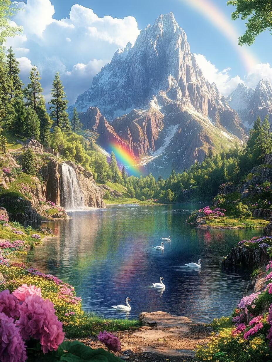 Diamond Painting Montagne 5D le cadeau idéal d'activité manuelle adulte format 90x120cm - 8