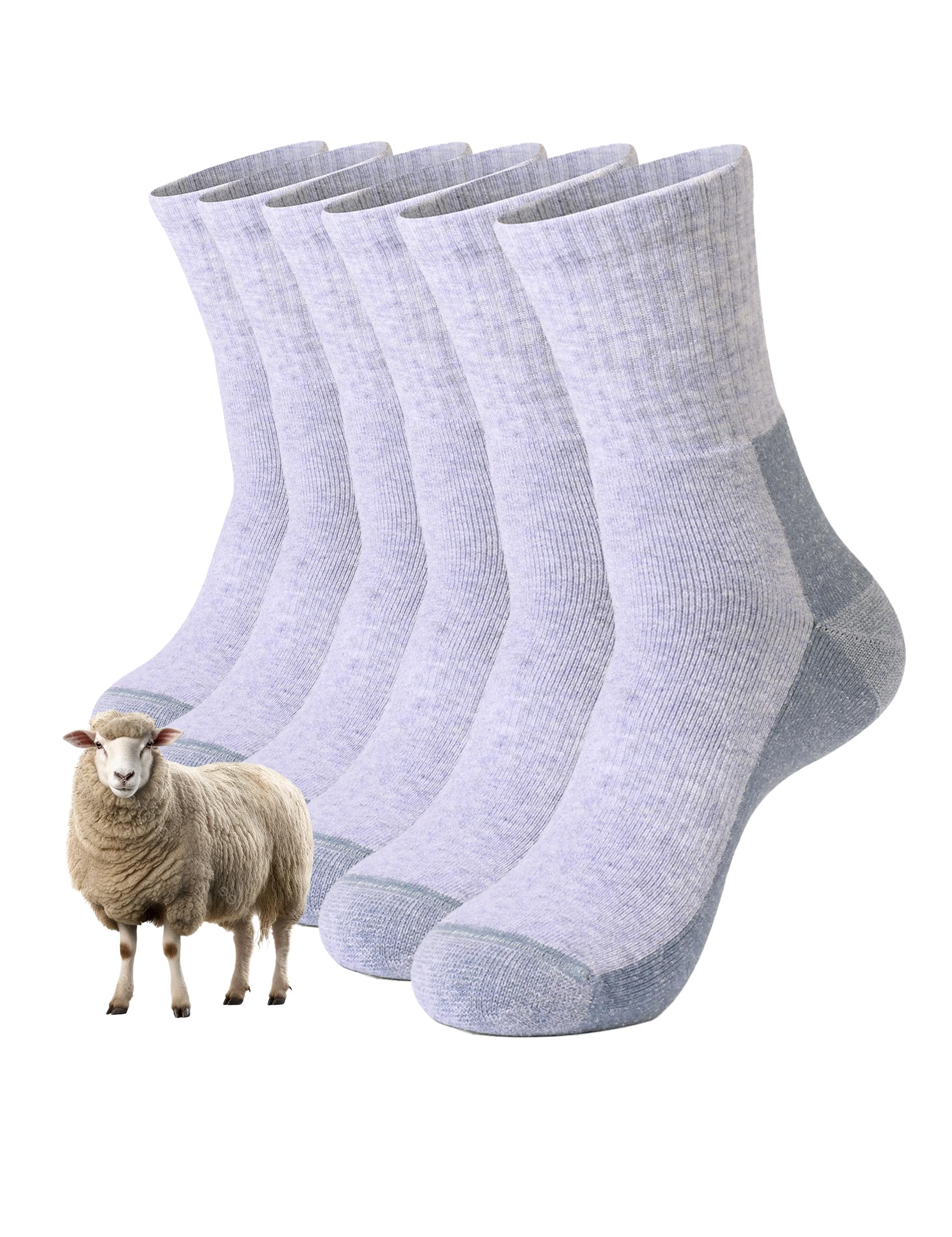 Atforna Merino Wandersocken Herren, Dicke Thermosocken Winte