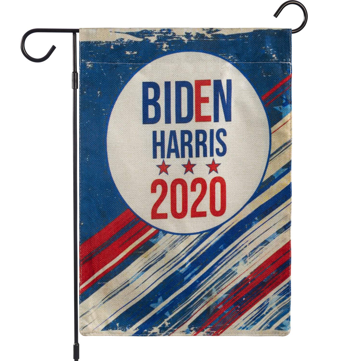 EKOREST Biden Harris 2020 Yard Flag,Vertical Double Sided Paiting on Burlap, Joe Biden Yard Sign 2020 for Election Day Vote Yard Lawn Garden 12X18 inch