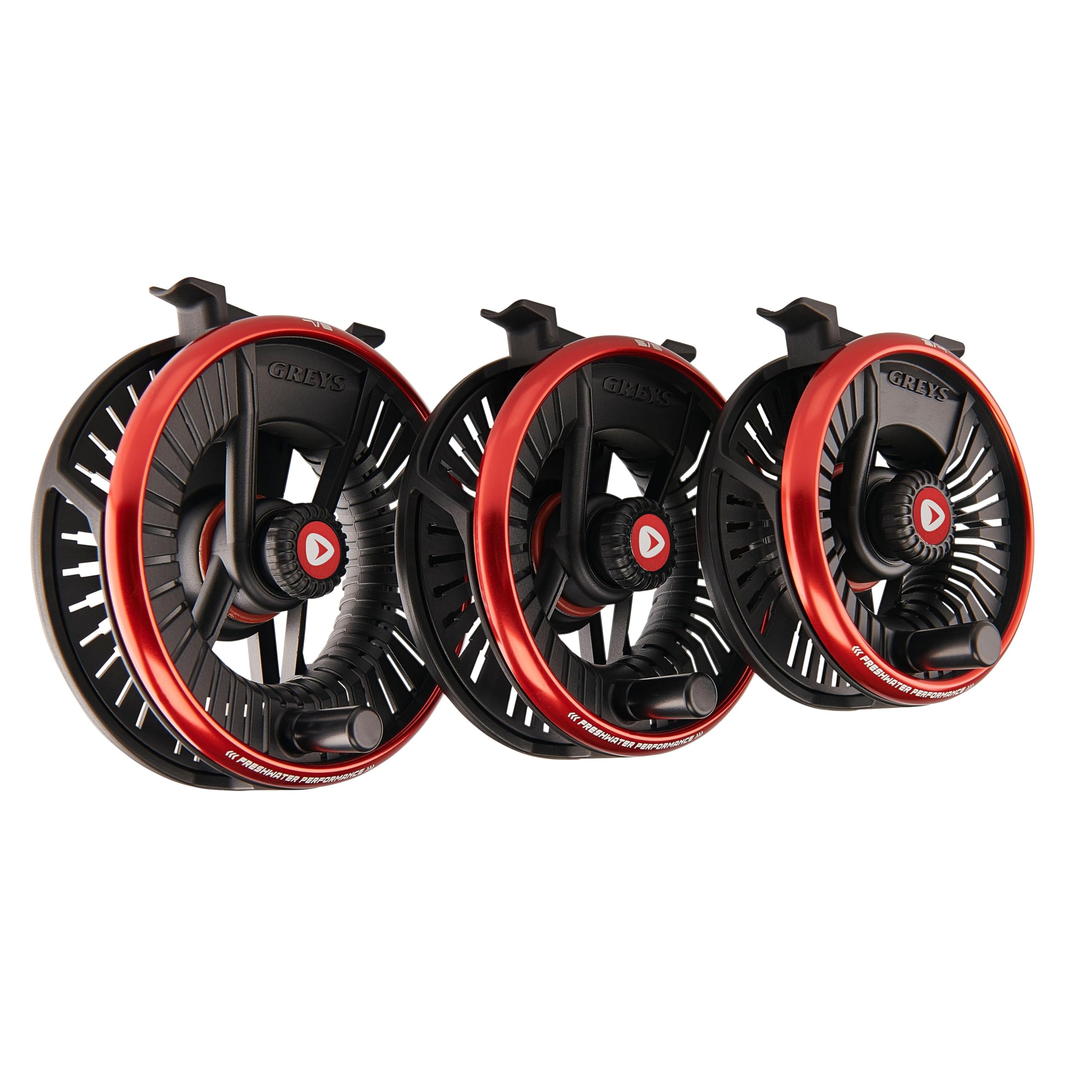 Greys Tail Fliegenrolle | Large Arbor Fliegenrolle mit schnellem Einzug für Süßwasser | Di-Cast Aluminium mit Carbon Disc Drag | Geschlossener Rahmen | Mit Schutztasche | Mehrere Größen