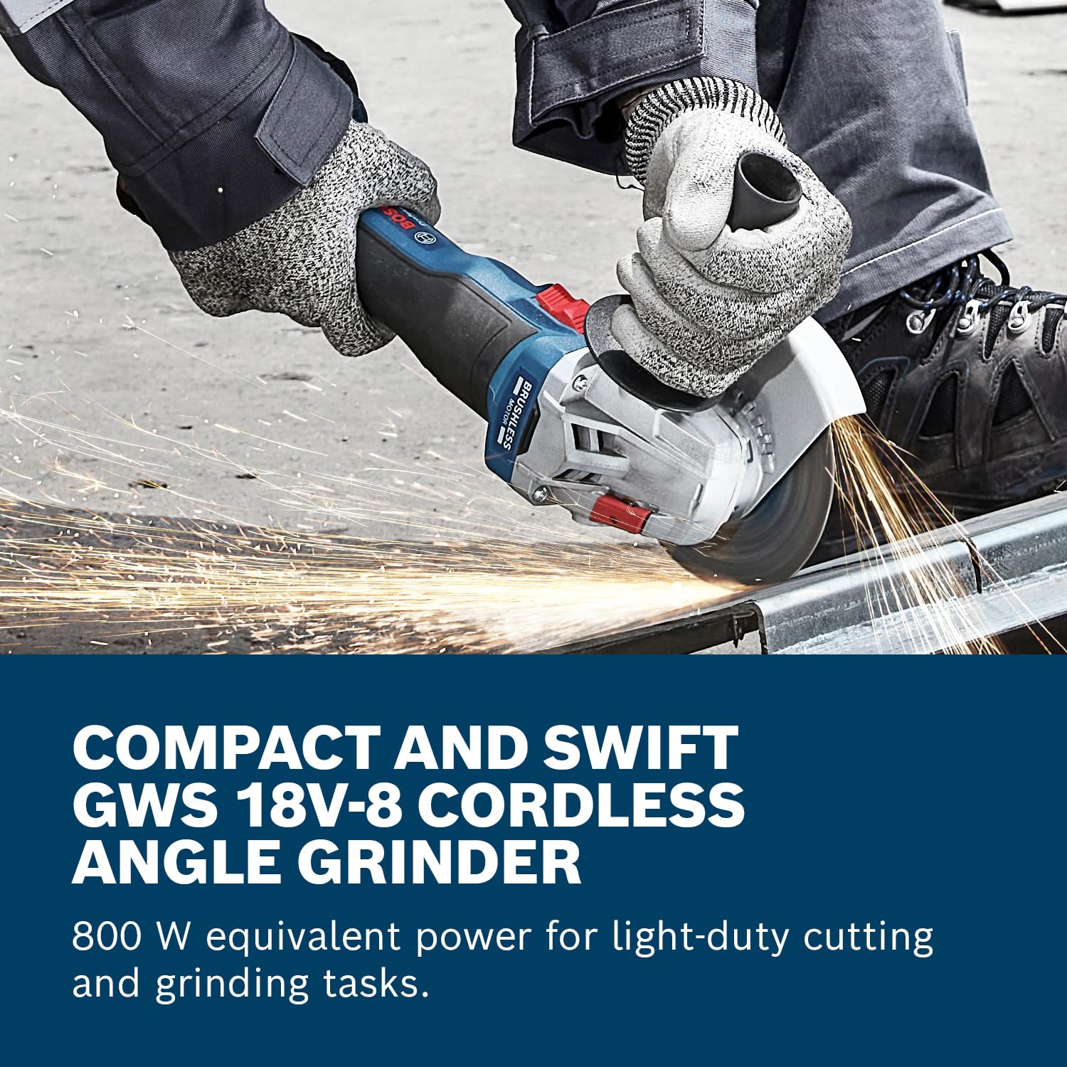 Bosch GWS 18V-7 Professional Cordless Angle Grinder 18 V 115 Mm Brushless 2x Rechargeable Battery 4 0 Ah Charger - View #2