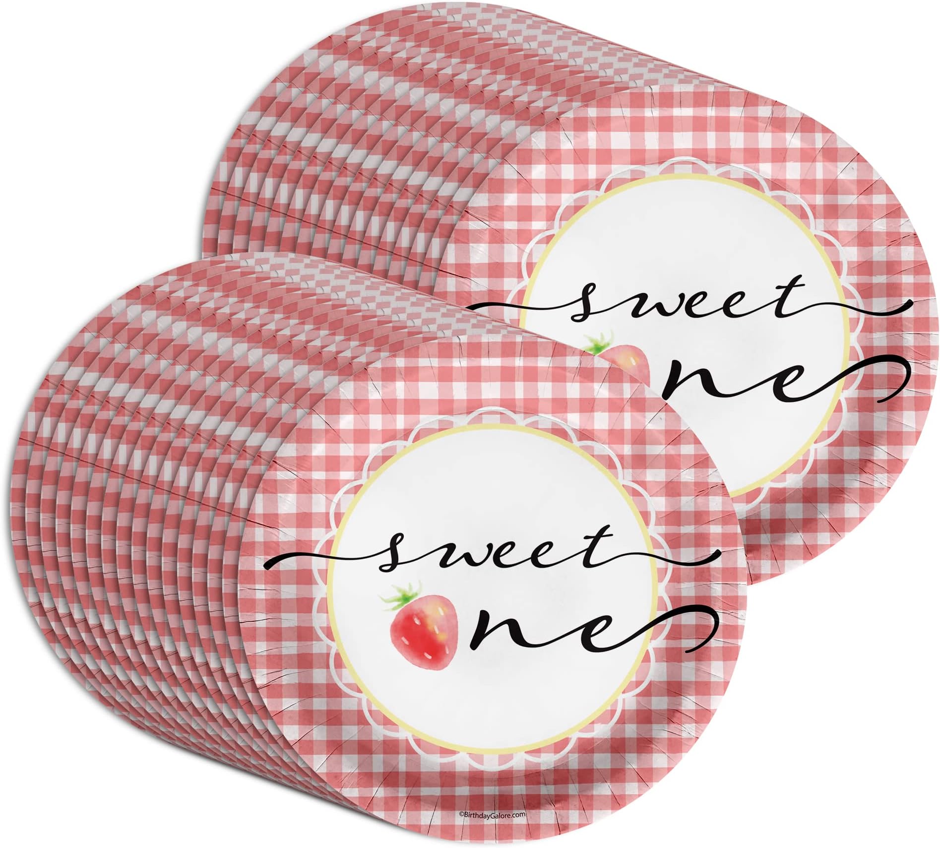 Birthday Galore Sweet One Fruit Party Supplies (Sweet One Strawberry, 32 Piece)