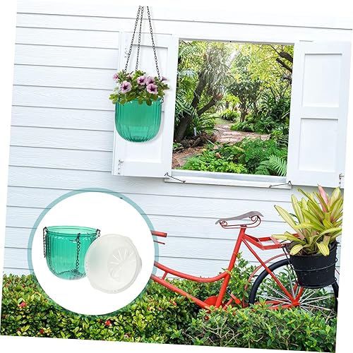 Miniatura 3 de YARNOW Maceta colgante transparente maceta colgante macetas al aire libre maceta colgante al aire libre macetas colgantes cubo soporte para flores