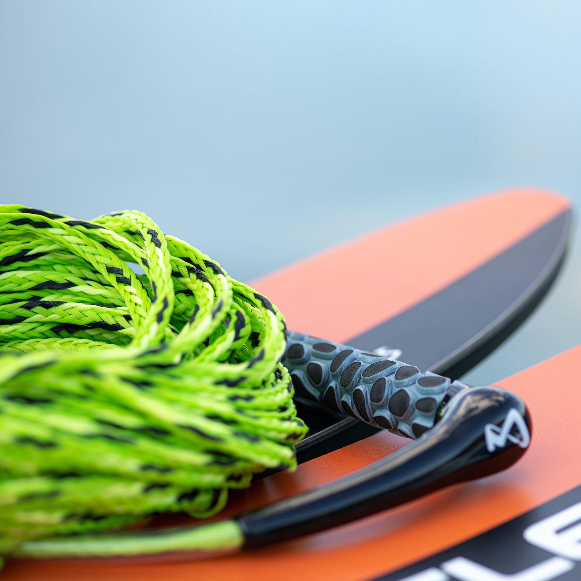 Wakeboard & Waterski Cuerda Ergo 23 m, empuñadura ergonómica Espuma EVA, acortable a 16,7 m, Rope Keeper