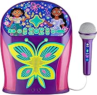 Vista 1 de eKids Disney Encanto - Máquina de karaoke con altavoz Bluetooth con micrófono para niños, con puerto USB para reproducir música, fácil acceso a