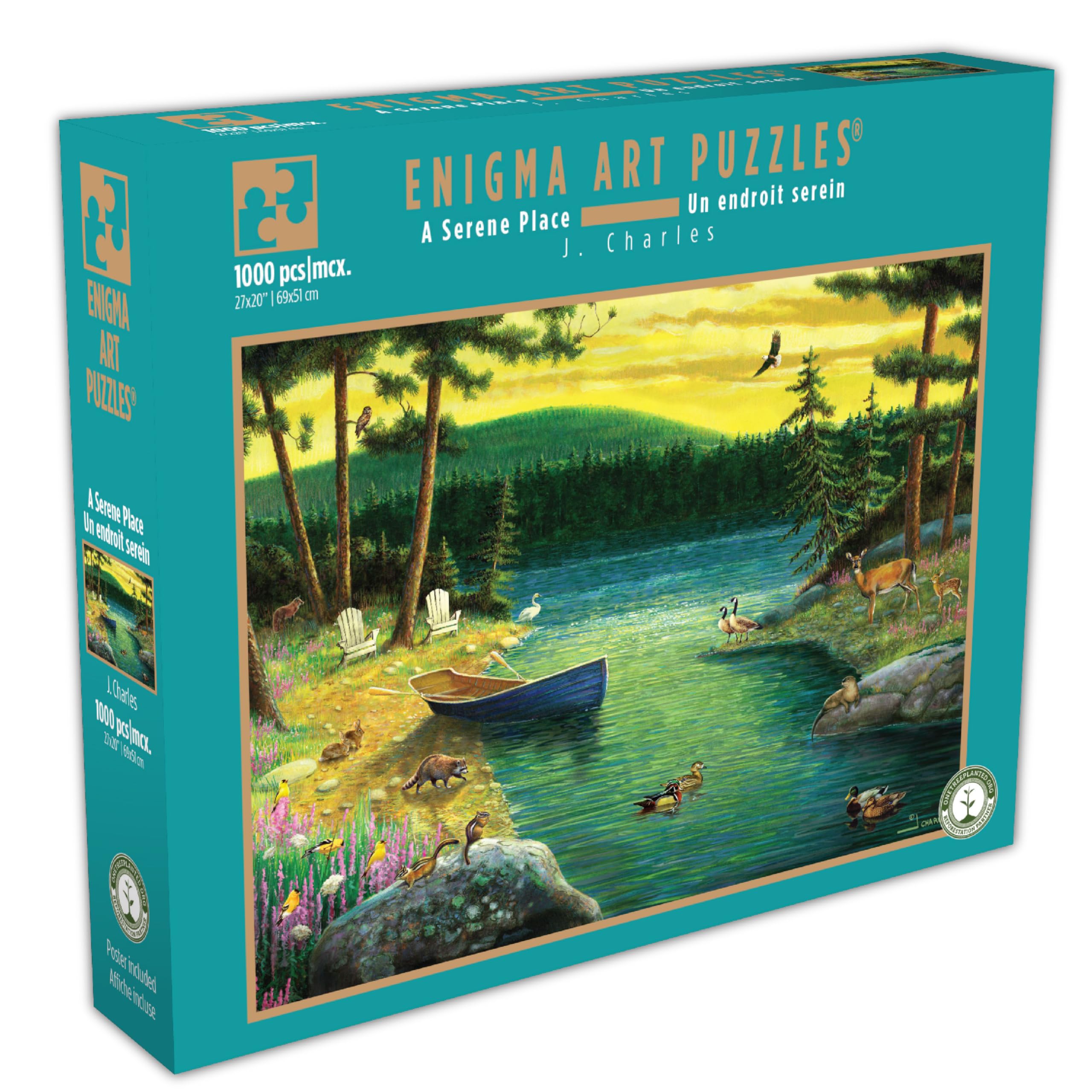 Amazon.com: 1000 piece Puzzle for Adults Enigma J Charles A Serene