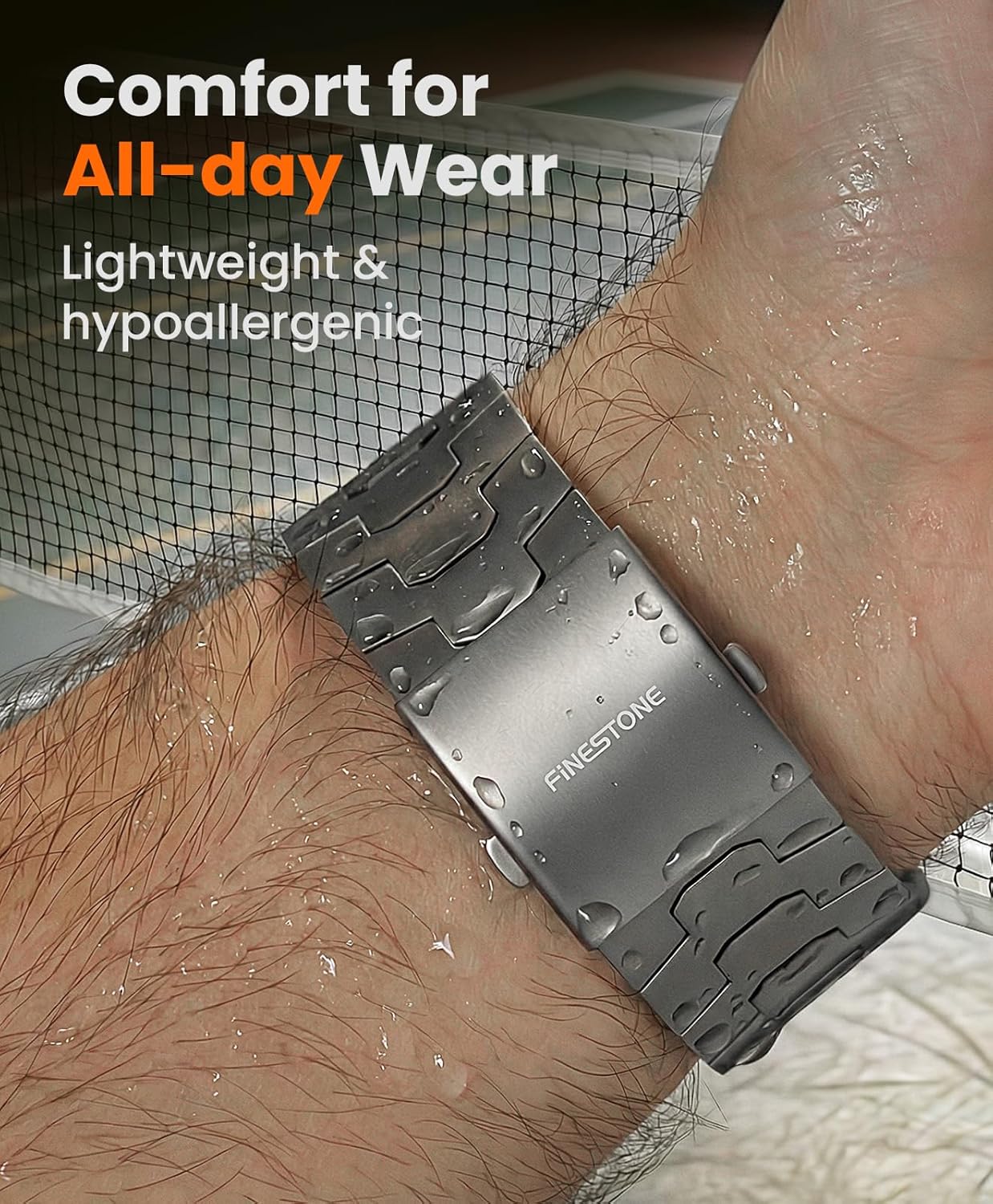 AGIS01 Titanium Band Compatible with Apple Watch Ultra 3/2/1 49mm, Series 11/10 46mm - Military-Grade DLC Coating, Scratch Resistant & Durable Adjustable Strap for Men - Image 6