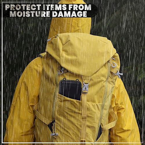 Miniatura 6 de 2 fundas rígidas pequeñas con espuma  Caja pequeña impermeable de 4.92 x 2.95 pulgadas, contenedores geocache  Funda parcialmente impermeable con