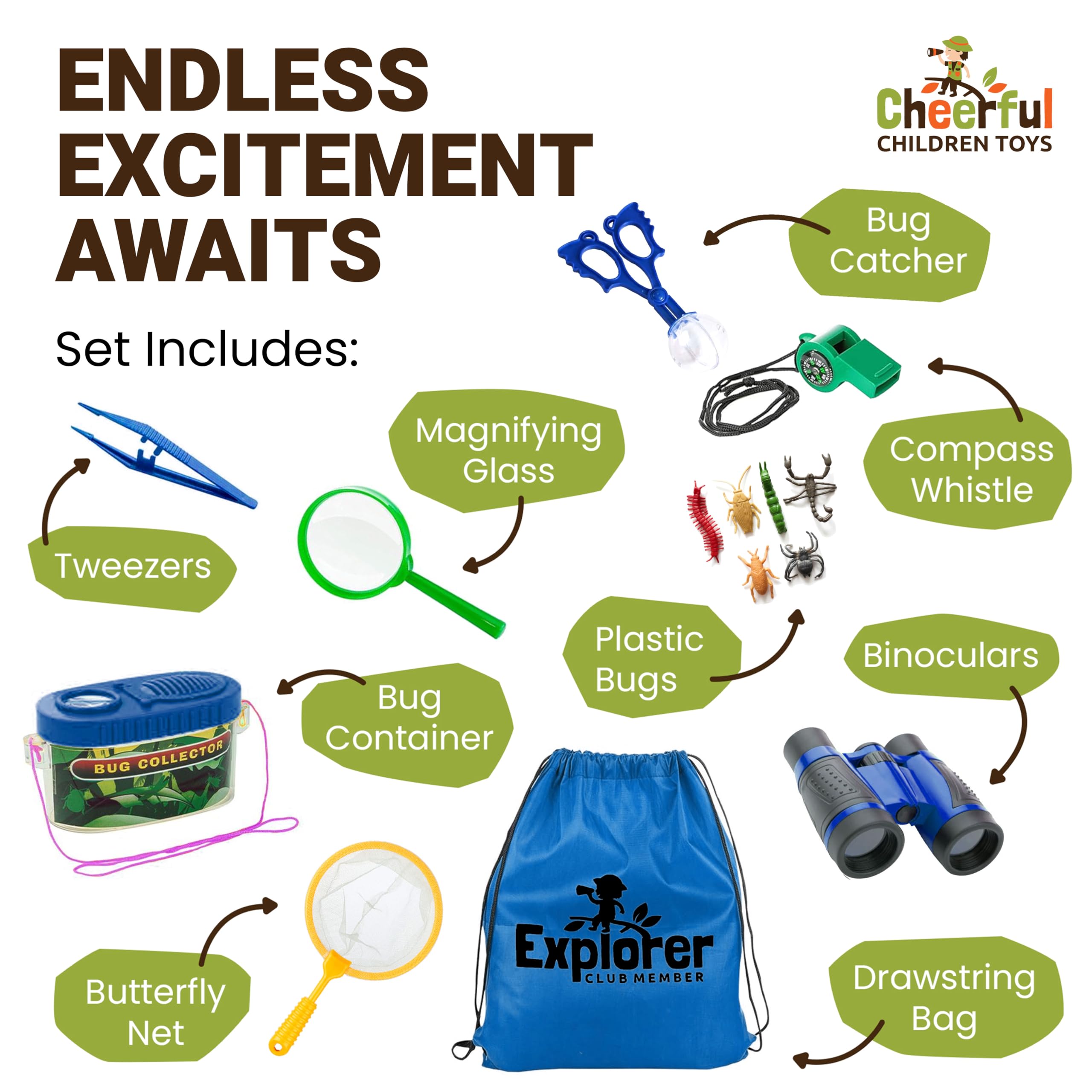 Premium Kids Explorer Kit with Extra Sturdy Accessories for 3-7 Year Old - Image 3