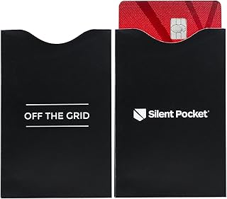 SLNT RFID & NFC Blocking Credit Card Guard Sleeve - Fits in Your Wallet, Protects & Secures Your Information from Identity Theft - Great for Travel, Holds 1 Credit Card, ID or Smart Card (5 Pack)