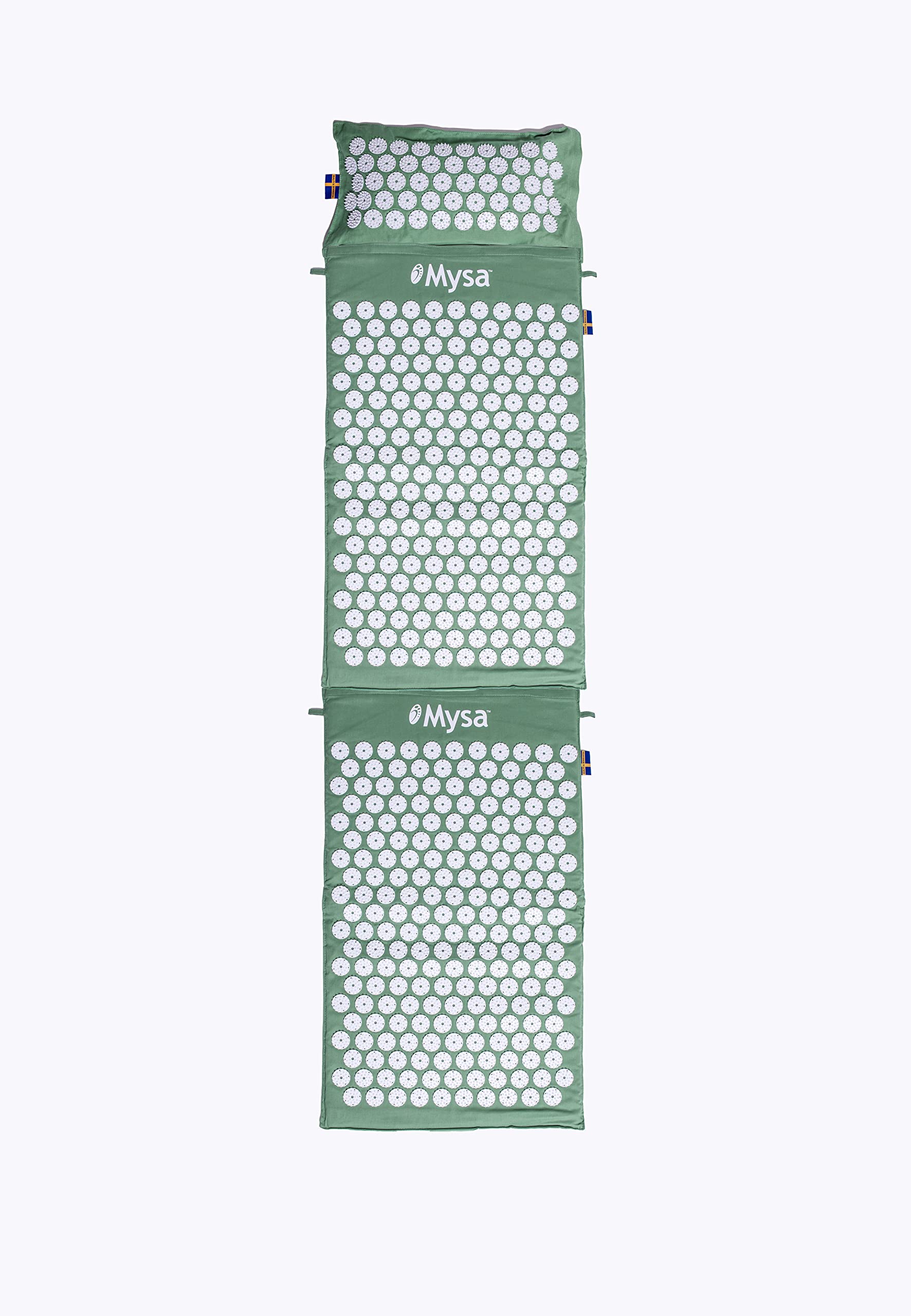 THERMO MYSA DUO XXL : Tapis d'acupression XXL plus coussin chauffant : 180 cm! pour grandes corpulences / l'ensemble du corps. L'authentique suédoise : la meilleure # 1 au monde ! +tutoriel et 4 sacs