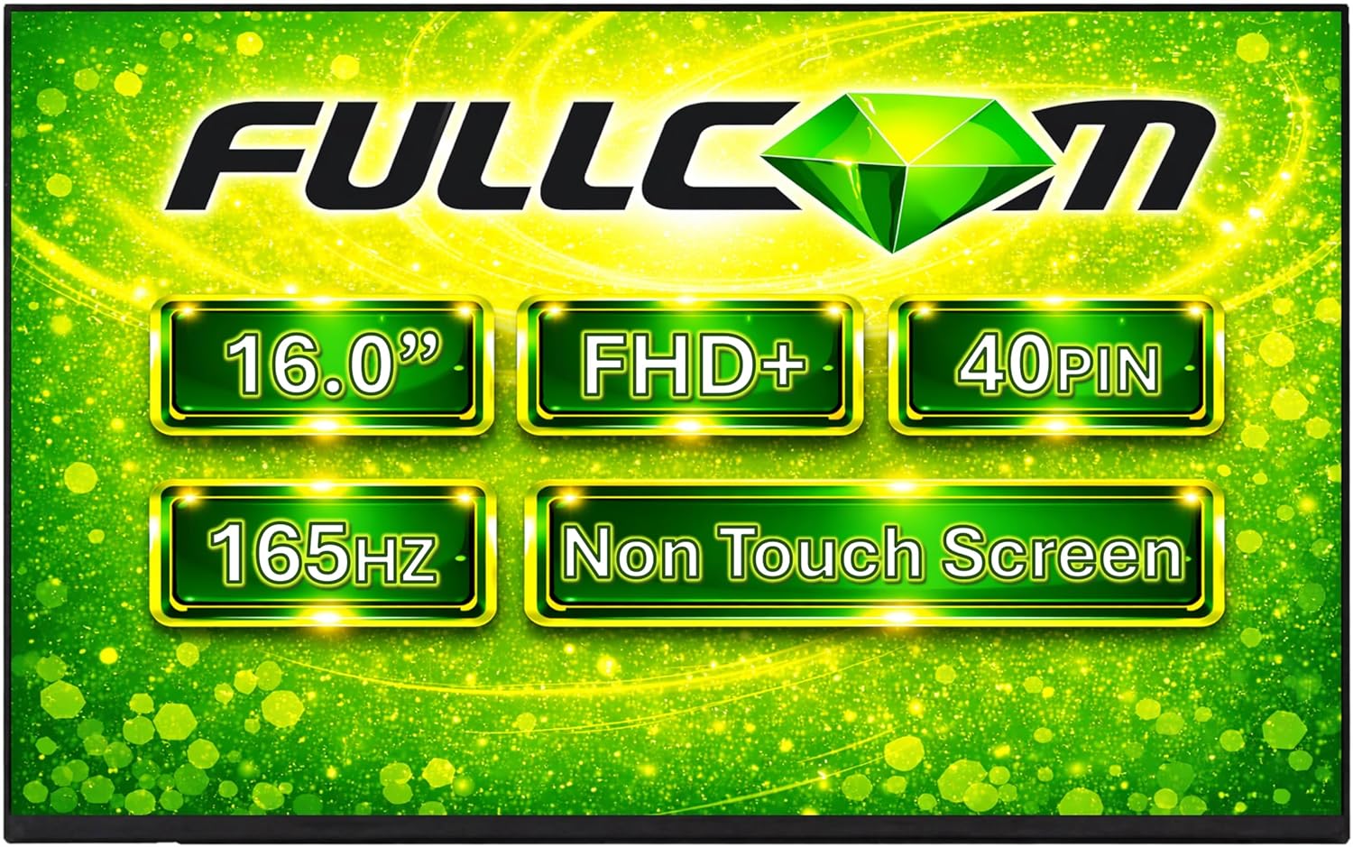 New LCD Replacement Screen 16.0 Inch N160JME-GT1 165Hz WUXGA 1920x1200 (16:10) IPS 40 Pin Matte for Laptop/Display/Screen/LCD Application