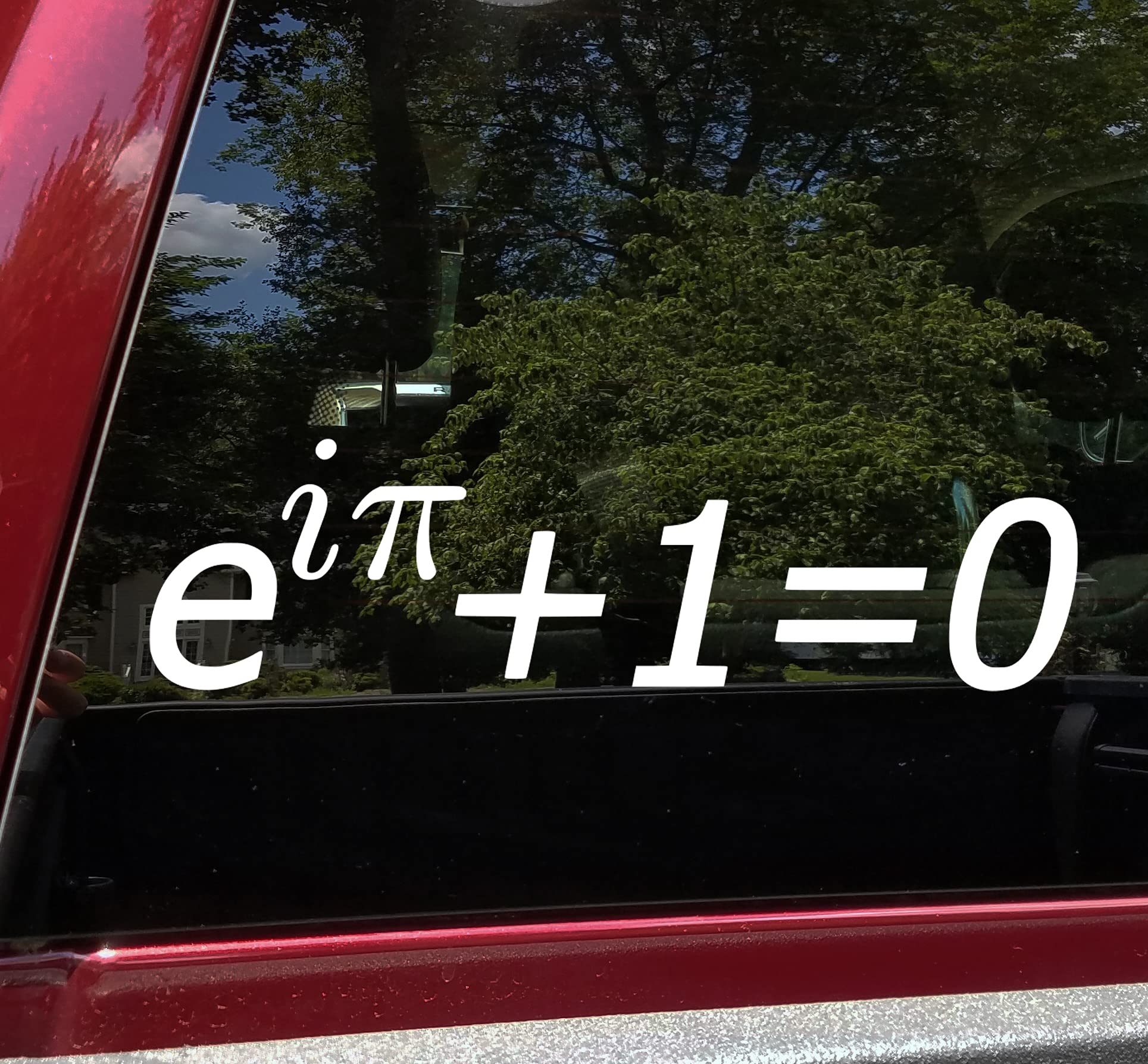 Minglewood Trading Euler's Identity Formula Vinyl Decal - Mathematic Equation - Die Cut Decal