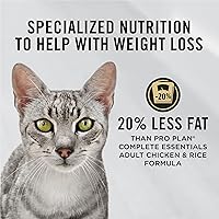 Vista 3 de Purina Pro Plan Weight Control Dry Cat Food, Chicken and Rice Formula - 7 lb. Bag