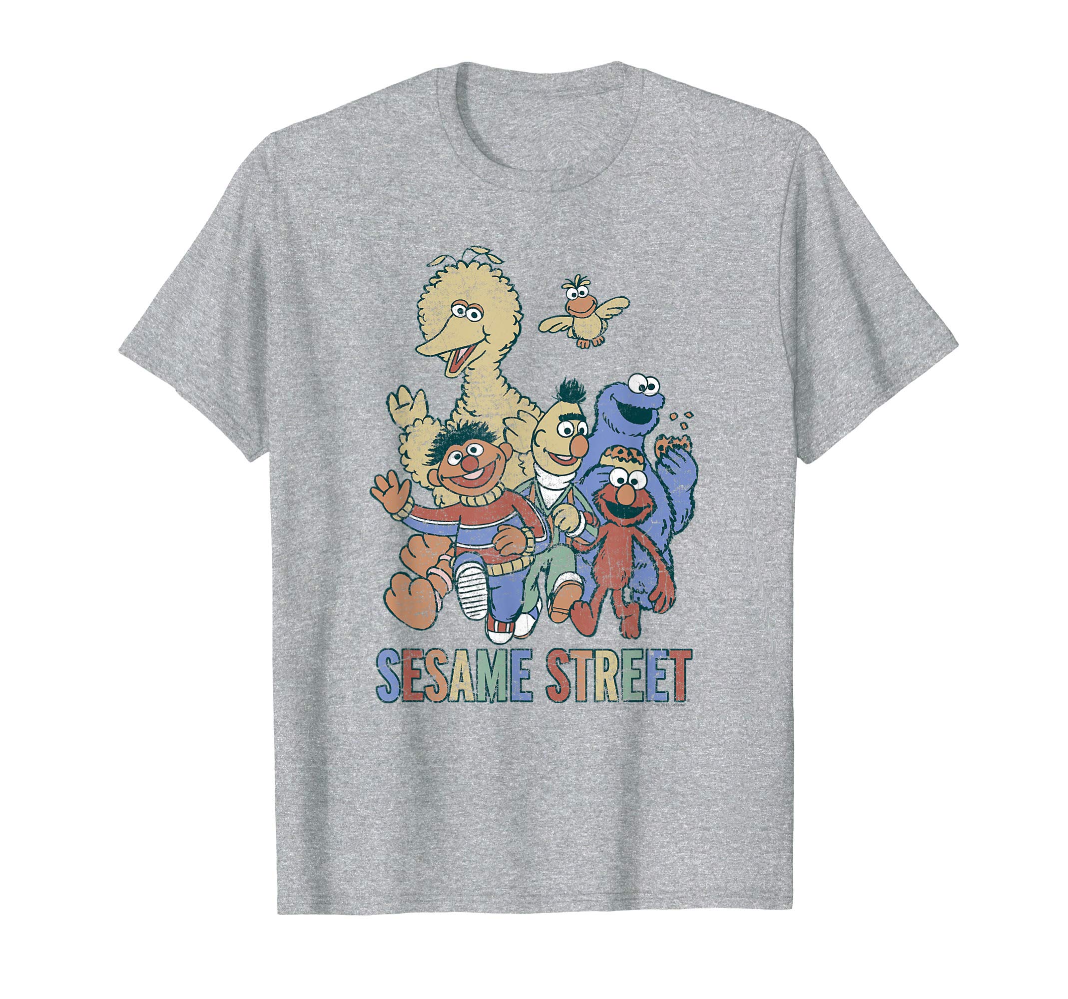 Sesame StreetColorful Group T-ShirtOEKO-TEX STANDARD 100