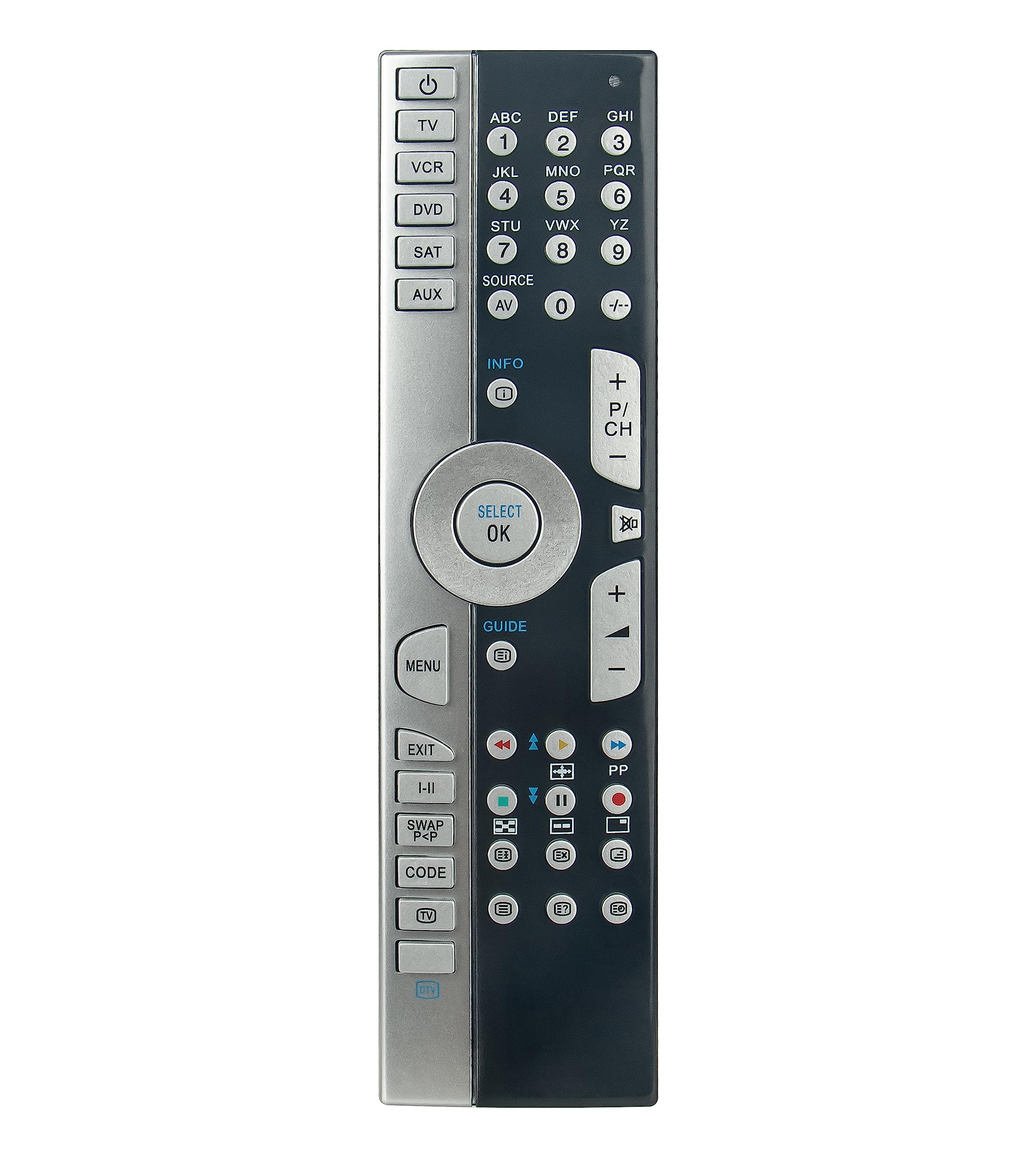 VINABTY RCA4995 Ersatz-Fernbedienung – Kompatibel Mit Medion Life TV Und JVC RCA49130