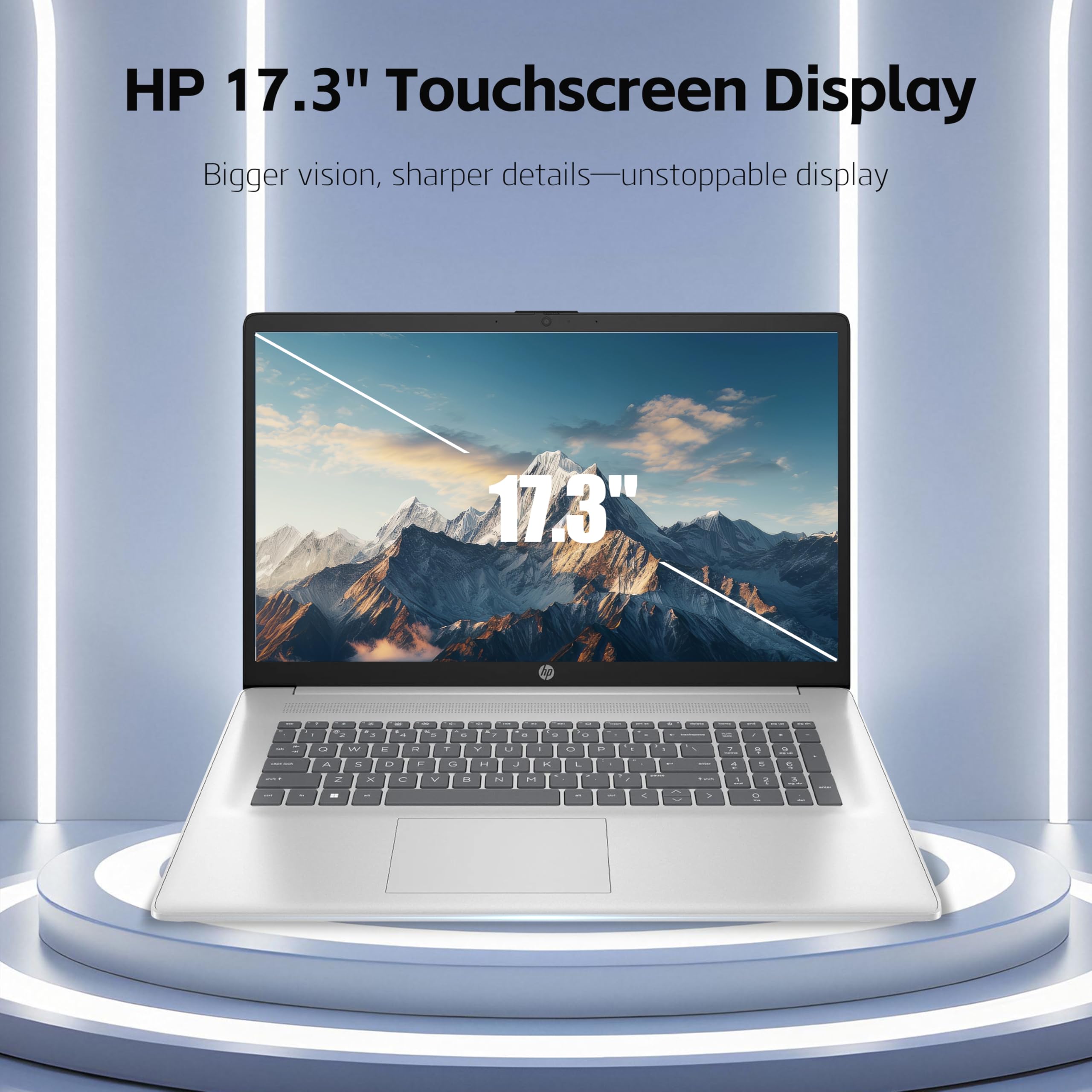 Amazon.com: HP 17 Laptop, 17.3'' Touchscreen Display, Intel Quad