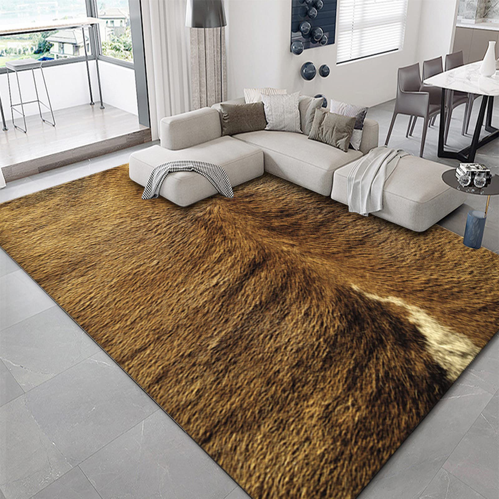 Grand tapis de style nordique lavable rectantulaire grand format 200x300