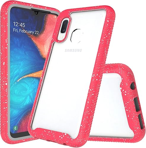 Funda para Samsung Galaxy A10E, transparente, de cuerpo completo, resistente, con protector de pantalla integrado, a prueba de golpes, funda