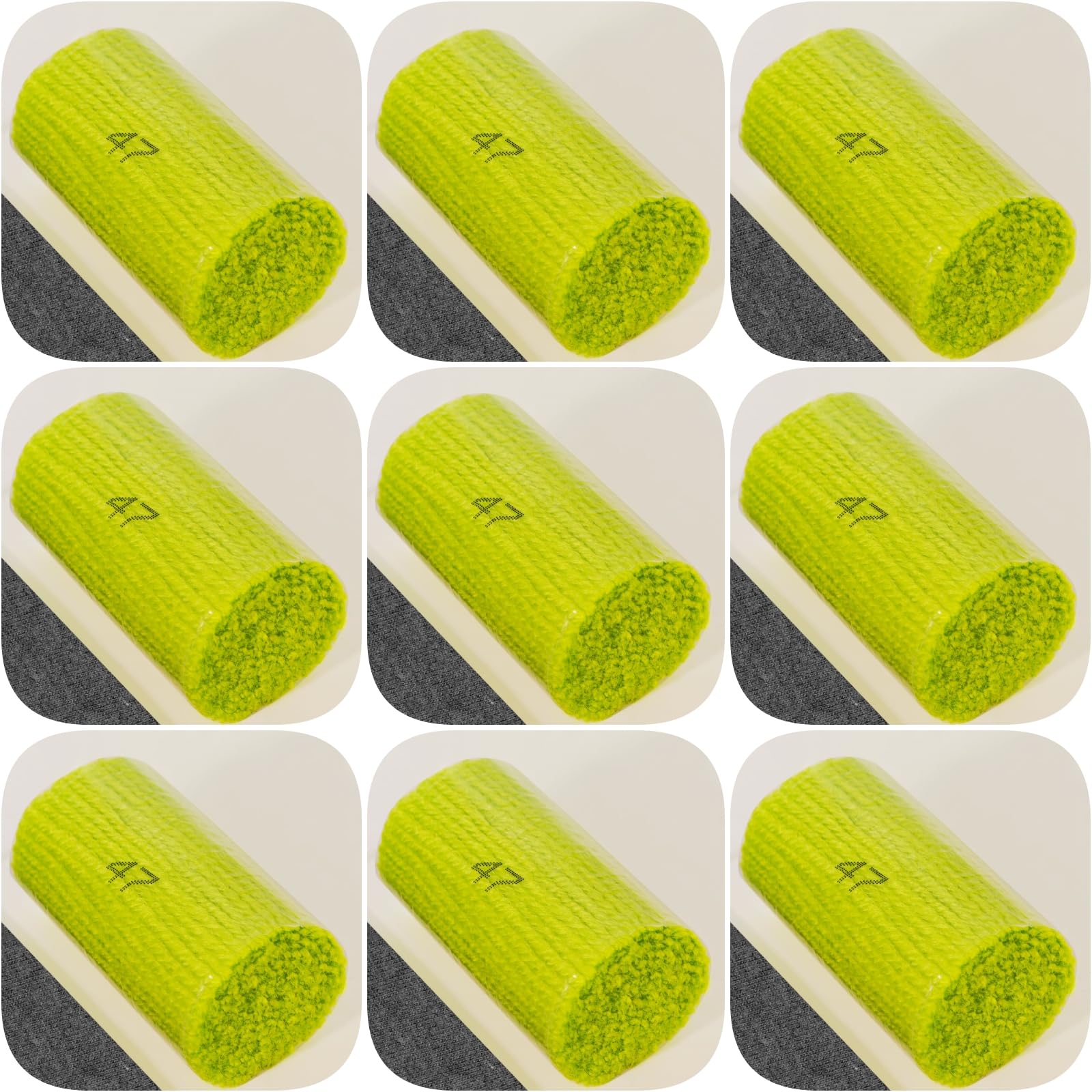 Yglnden 10 Bundles Latch Hook Kit Colorful Yarn Bundles Cut Rug DIY Latch Hook Yarn for Handmake Craft Sewing Knitting for Adults (10 Bundles# Light Green B)