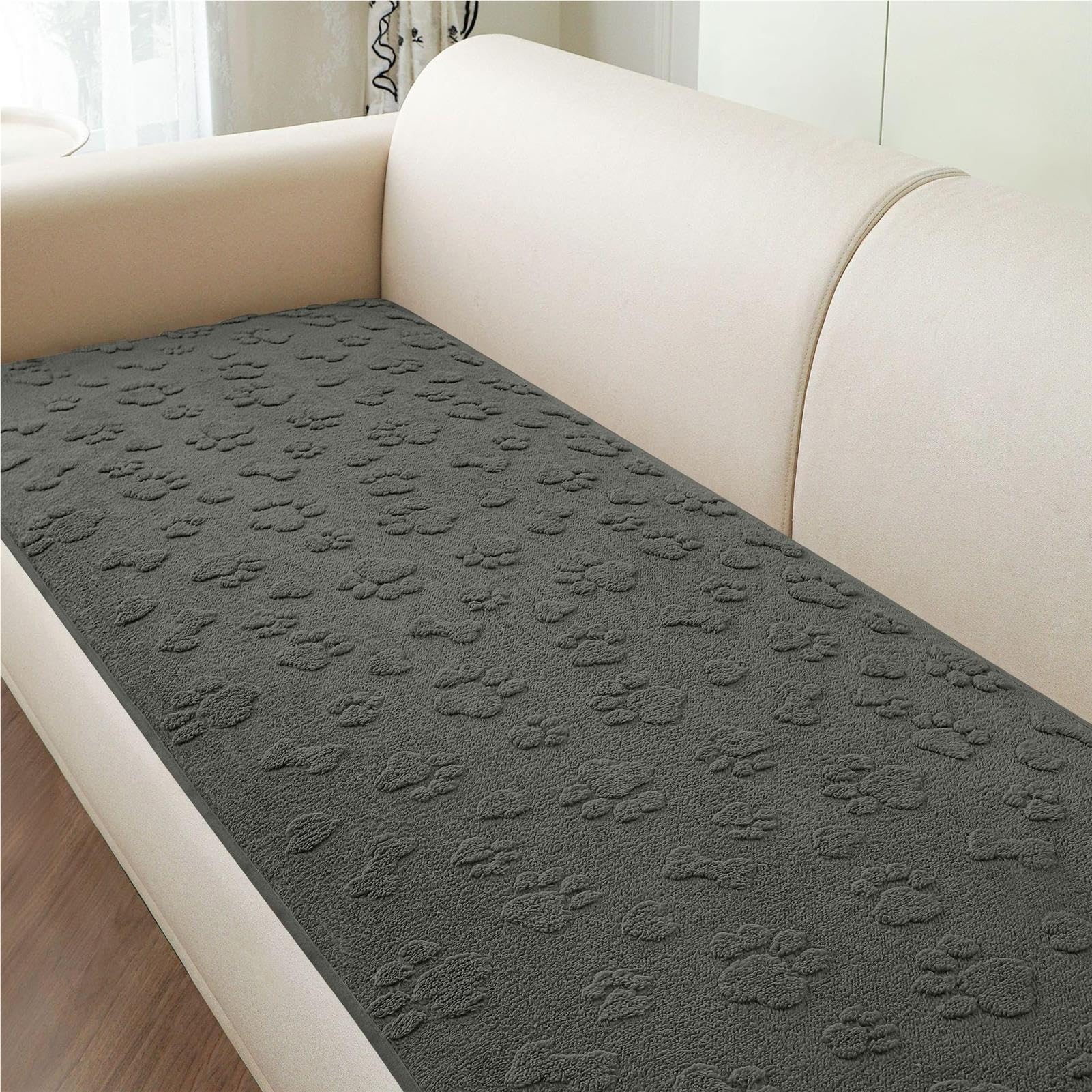 Canape Antidérapant Lavable Motif Pattes for Chien