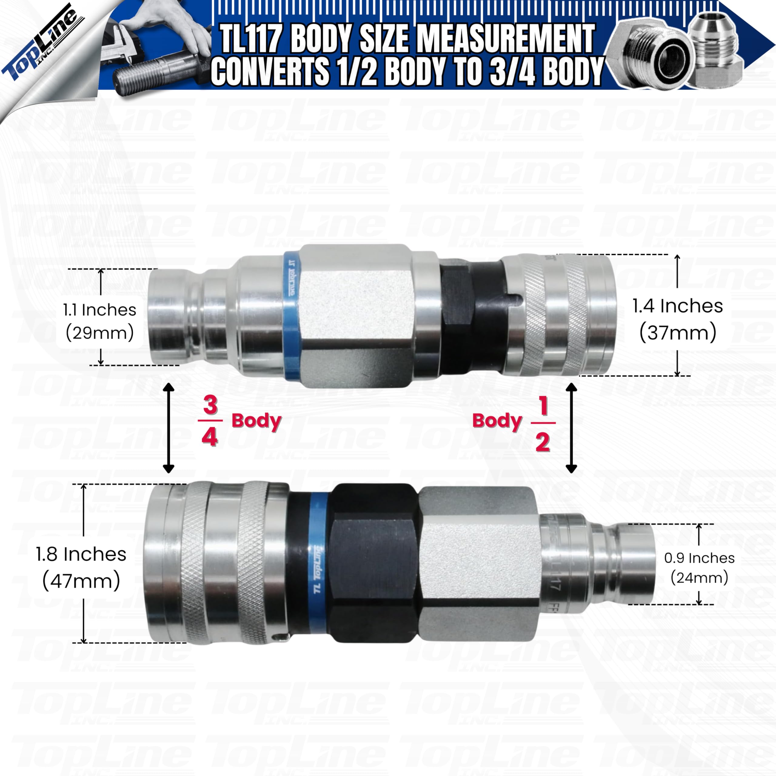 Amazon.com: Adapter Set Flat Face Coupler | Converts 1/2