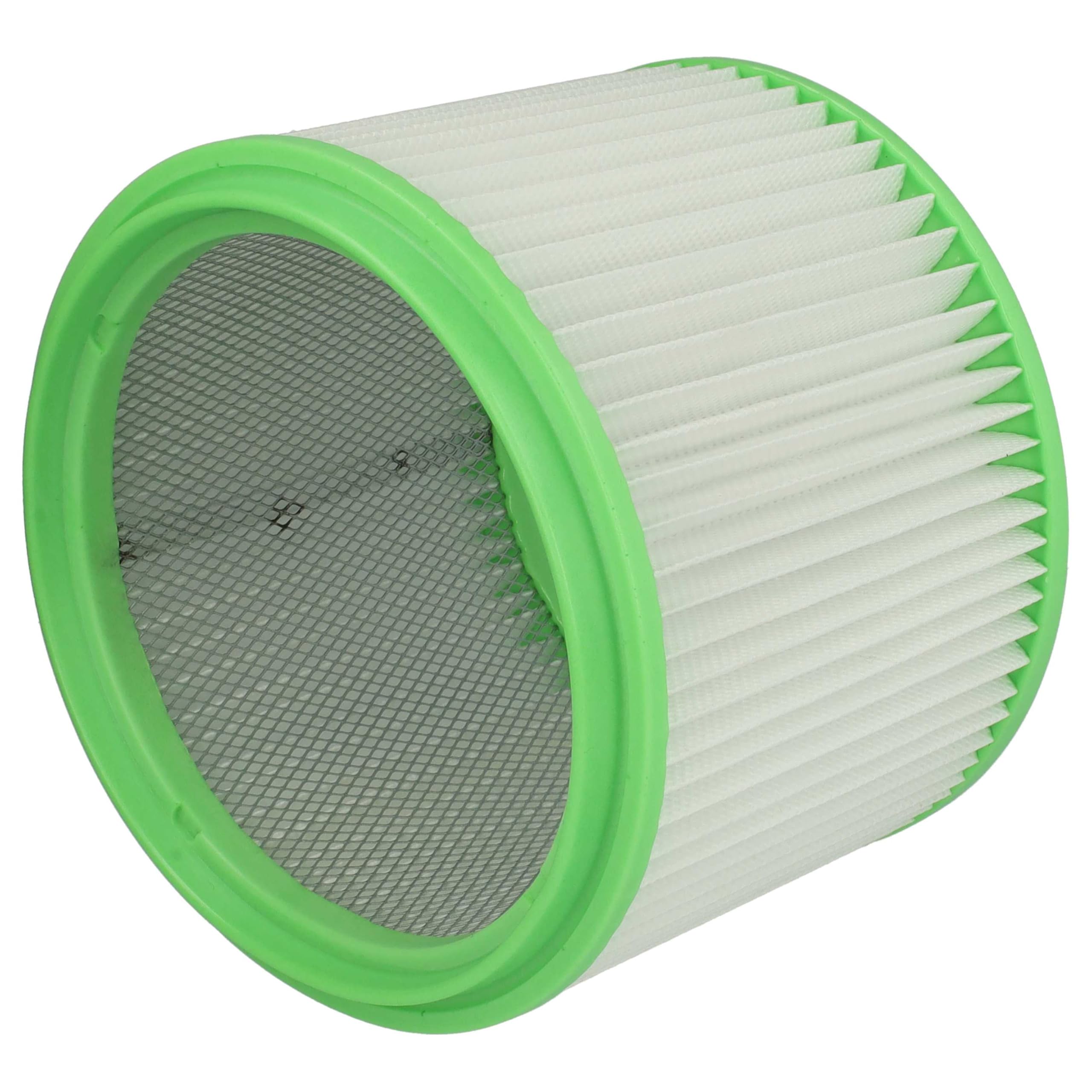 vhbw 8x Filtro plisado compatible con Gisowatt Industrial, Industrial 30X, Igea Ecosystem Cleaner aspiradora - verde blanco