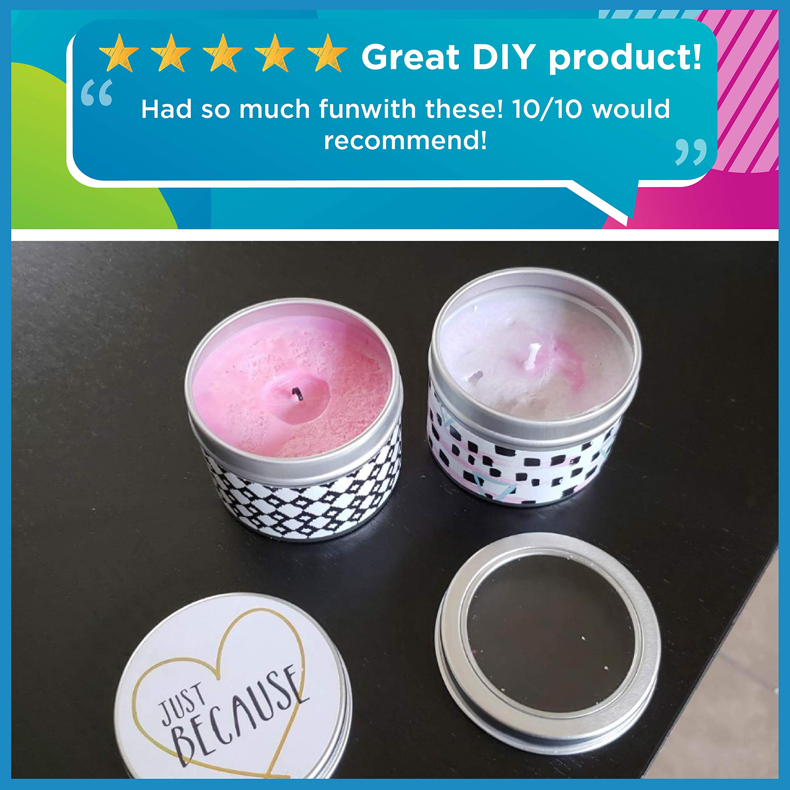STMT DIY Custom, Create 2 Fragrant Candles, Candle Tins, Recipe Card