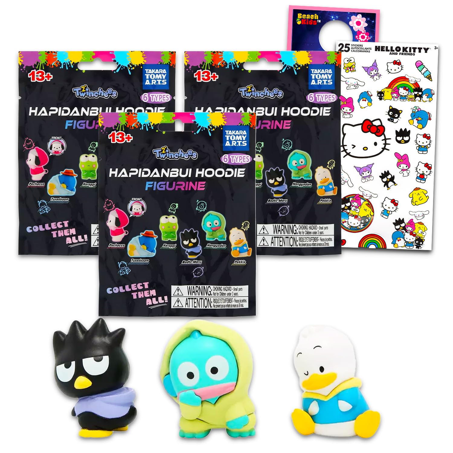 Amazon.com: SANRIO Hapidanbui Hoodie Blind Bags Mini Figure Party
