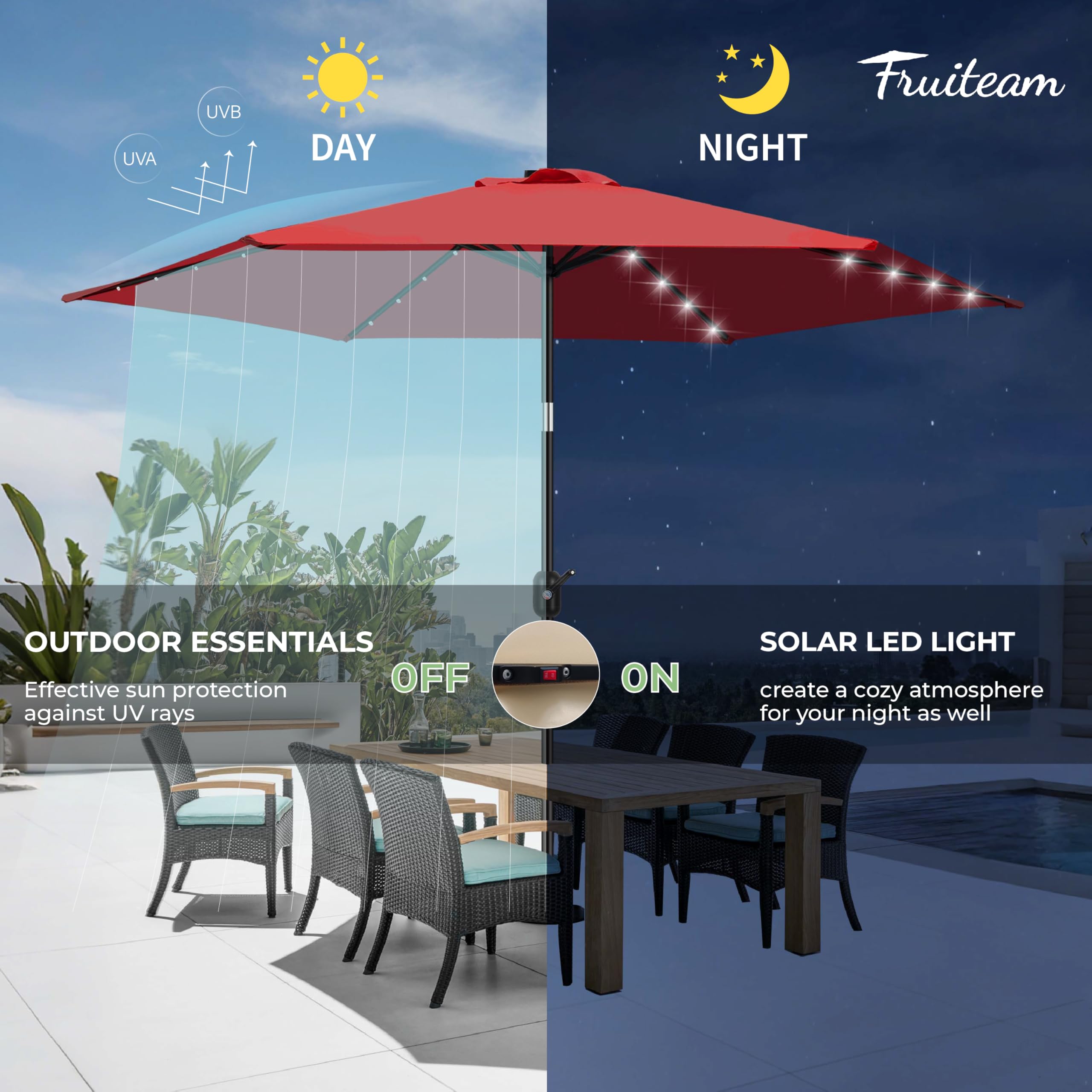 brown offset patio umbrella Outdoor Expressions 10 Ft. Round Steel Offset Brown Patio Umbrella