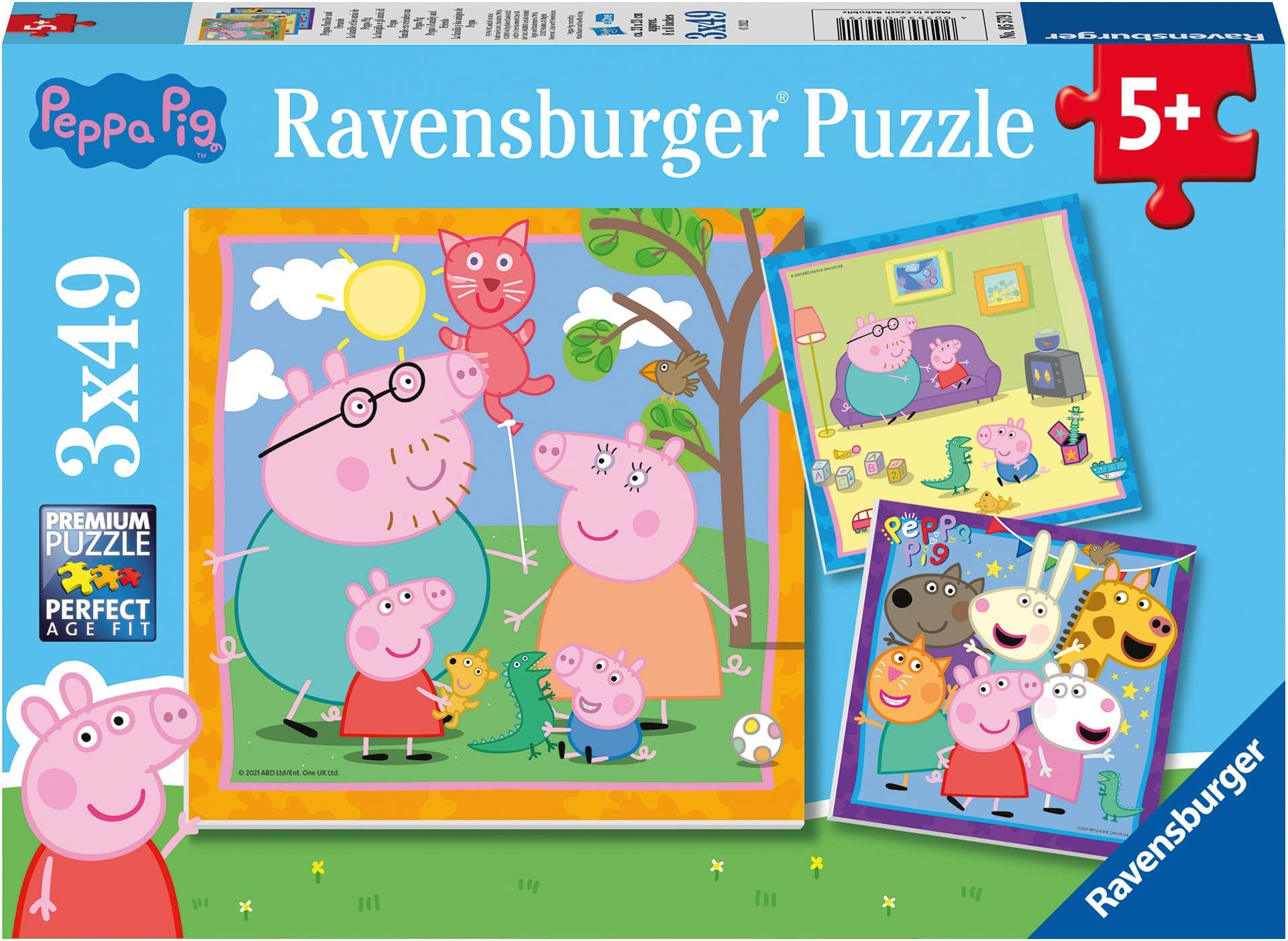 Ravensburger Peppa Pig 3x 49 Pieces Jigsaw Puzzles for Kids Age 5 Years Up