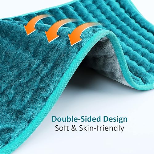 Miniatura 9 de Almohadilla térmica eléctrica para alivio del dolor de espaldahombrocuellorodillapierna, 6 ajustes de calentamiento rápido, apagado automático,