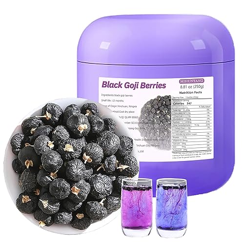 Bayas negras de Goji 8.8 oz Qinghai Wolfberry Berry té de bayas secas de Goji Bayas de Goji 8.82 oz