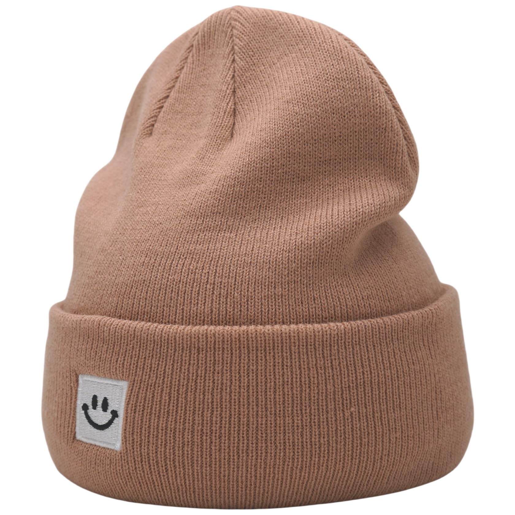 55cube Unisex Winter Beanie Hats Warm Thick Knit Cuffed Skullcaps