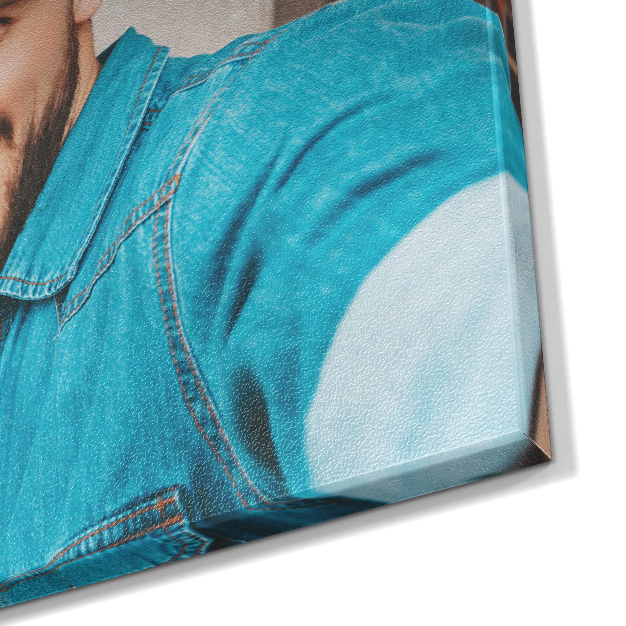 DEQORI personalisierte Metall Magnettafel | 60x40 mit Foto | eigenes Bild | Whiteboard für alle Magnete | Magnetboard Wand-Tafel für Küche & Büro | Design Magnetwand Pinnwand magnetisch