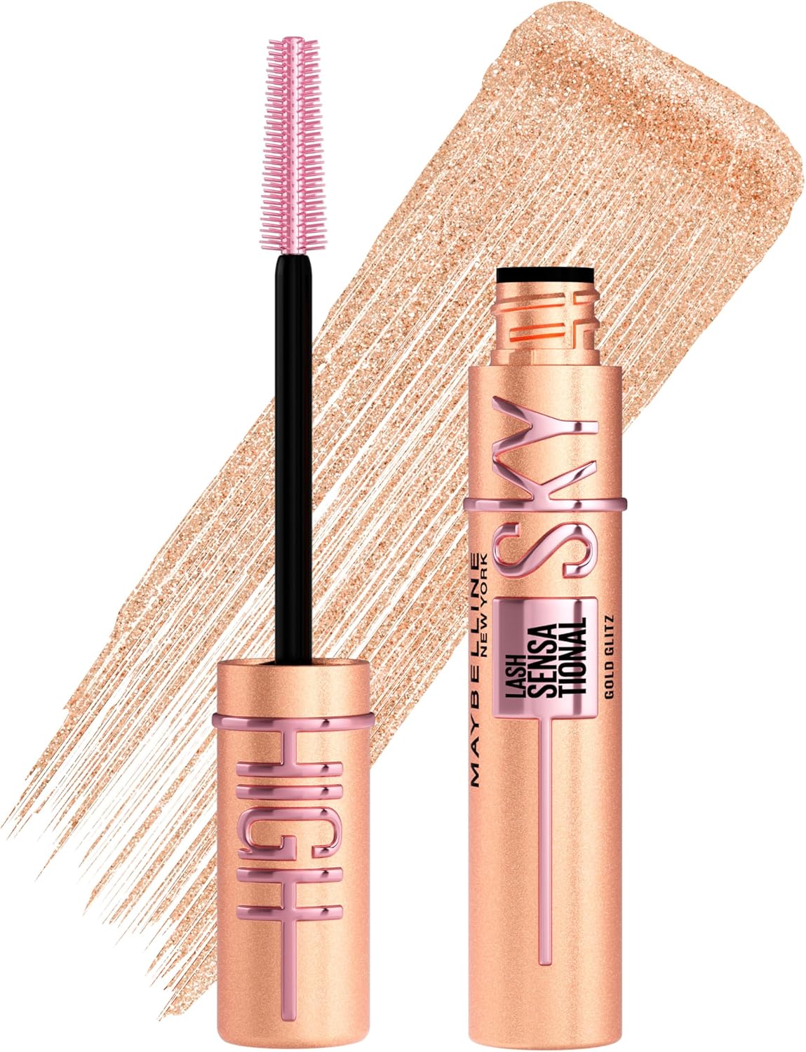 Maybelline Mascara, Lash Sensational Sky High Volumizing & Thickening, Eyelash Lengthening, Flake-Free Formula, Washable Mascara Infused with Bamboo Extract, Full Volume Mascara, Colour: Black — image 18