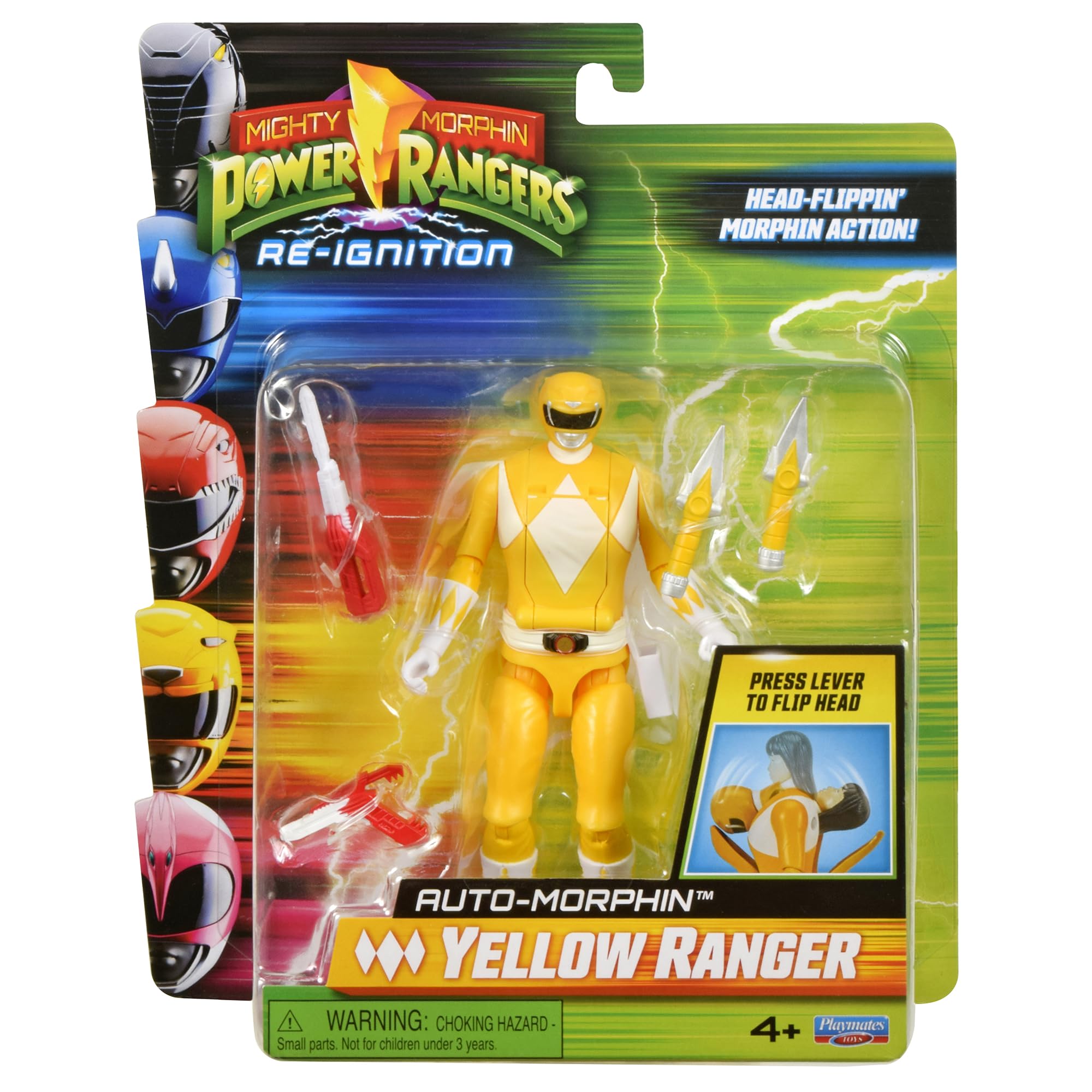 Power Rangers Re-Ignition 6 Inch Action Figure Auto Morphin - Yellow Ranger