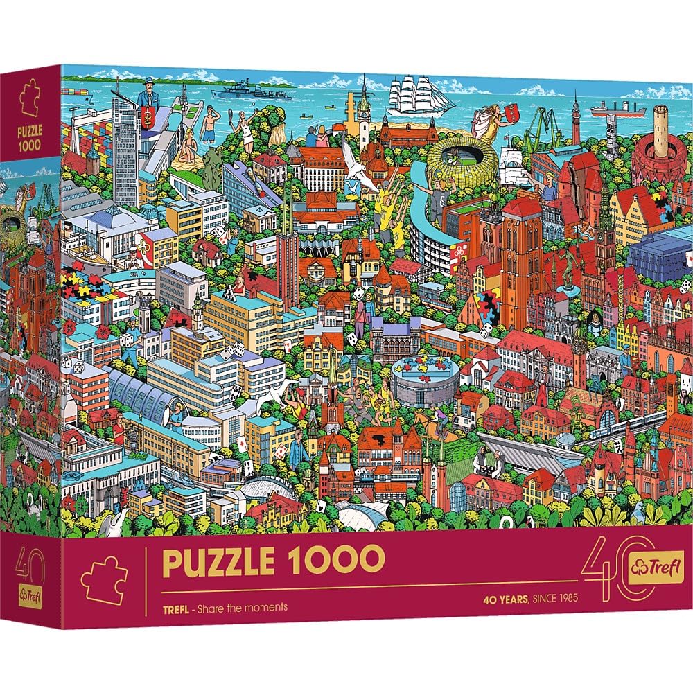 Trefl 40Th Anniversary Tri-City 1000 Piece Puzzle from B&Q