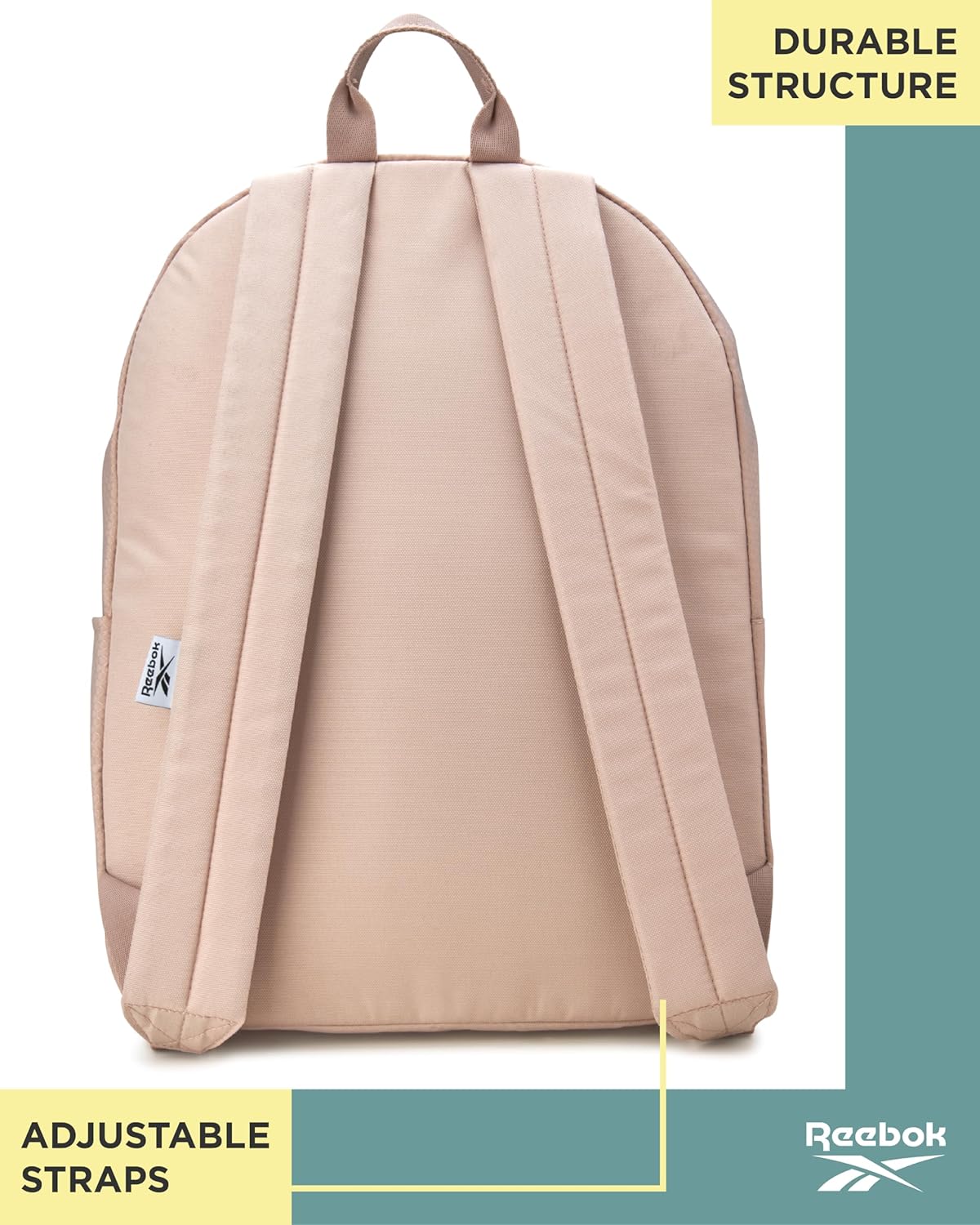 Reebok Element Backpack - Multipurpose Lightweight Carry On Everyday Bag for School Gym and Travel Backpack for Men & Women, Element Khaki - Image 6