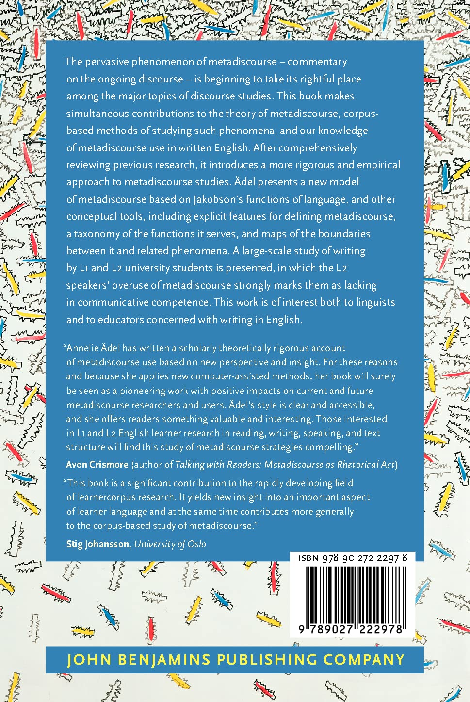 Metadiscourse in L1 and L2 English: 24