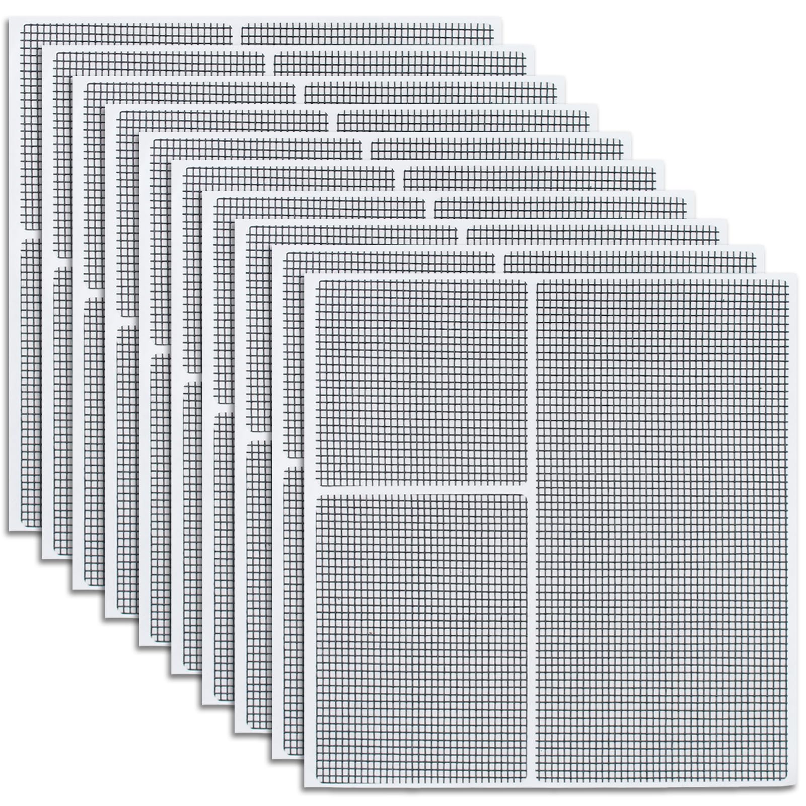 Kit Riparazione Zanzariere 28 Pezzi - Nastro Adesivo Invisibile Grigio Per Fori E Strappi - Foto 10