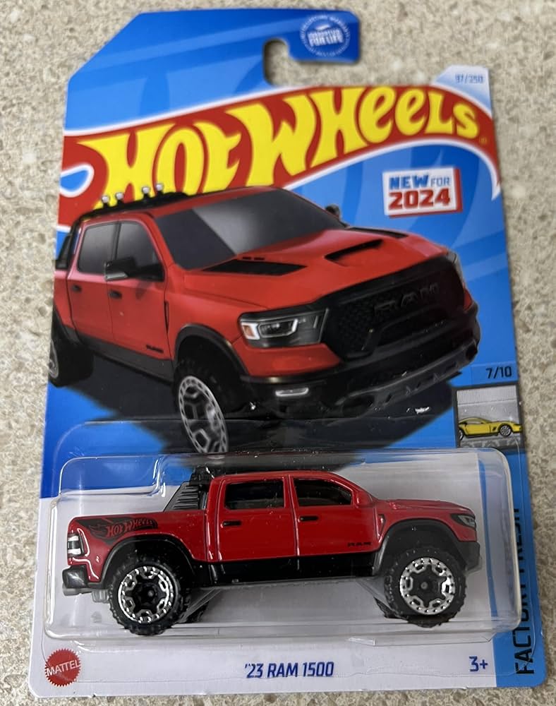 Amazon.com: Hot Wheels Red 23 Ram 1500 97/250 Factory Fresh 7/10