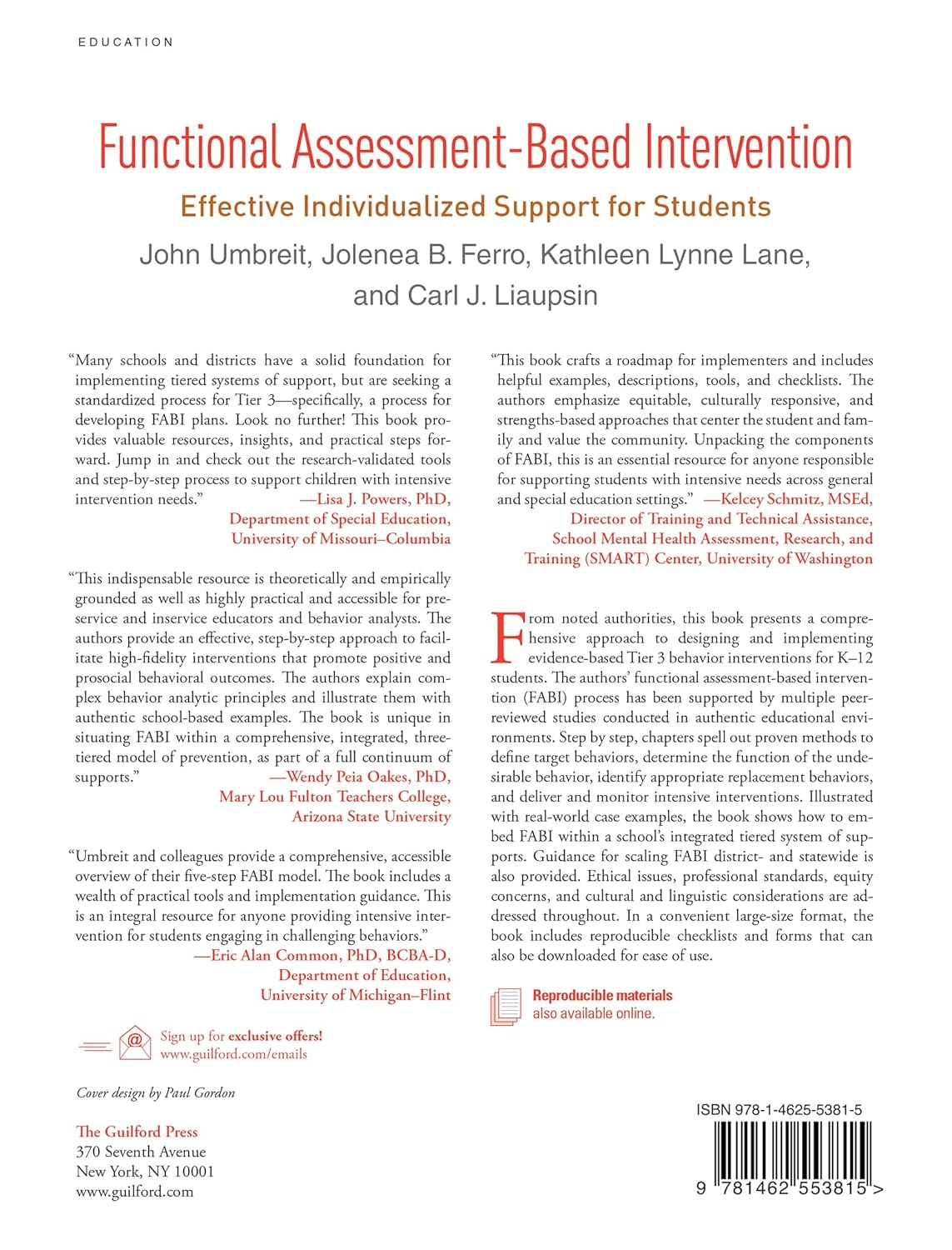 Functional Assessment-Based Intervention: Effective Individualized Support for Students      1st Edition