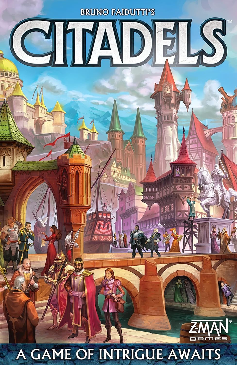 Z-Man Games,Various,ZMGZC01, Citadels Revised Edition , Board Game , Ages 10+ , 2-8 Players , 30-60 Minutes Playing Time