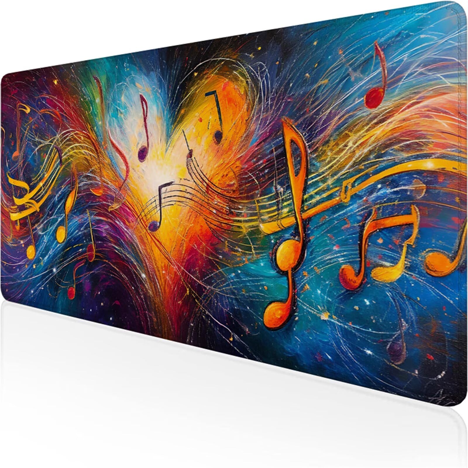 Niebieska podkładka pod mysz dla graczy XXL 1400 x 600 x 3 mm, podkładka pod mysz do biura z antypoślizgową i wodoodporną gumową podstawą, gładka powierzchnia poprawia precyzję i szybkość D1-247