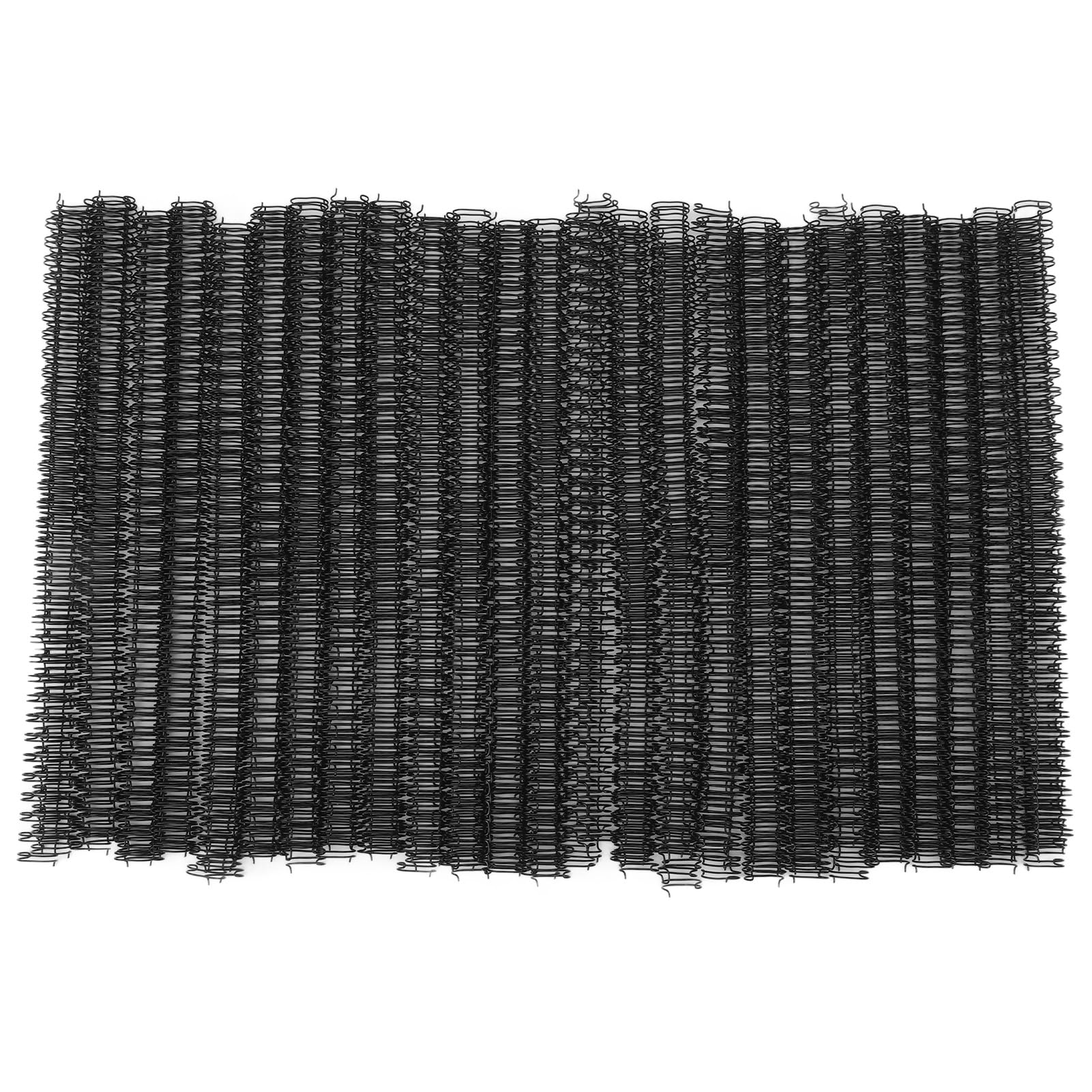 100 Pack Double Loop Wire Binding Spines, YolieraArt Wire Binding Spines, 5/8 Inch Binding Wire for Letter Size 140 Sheet Capacity), 100P, 3:1 Pitch, Black)
